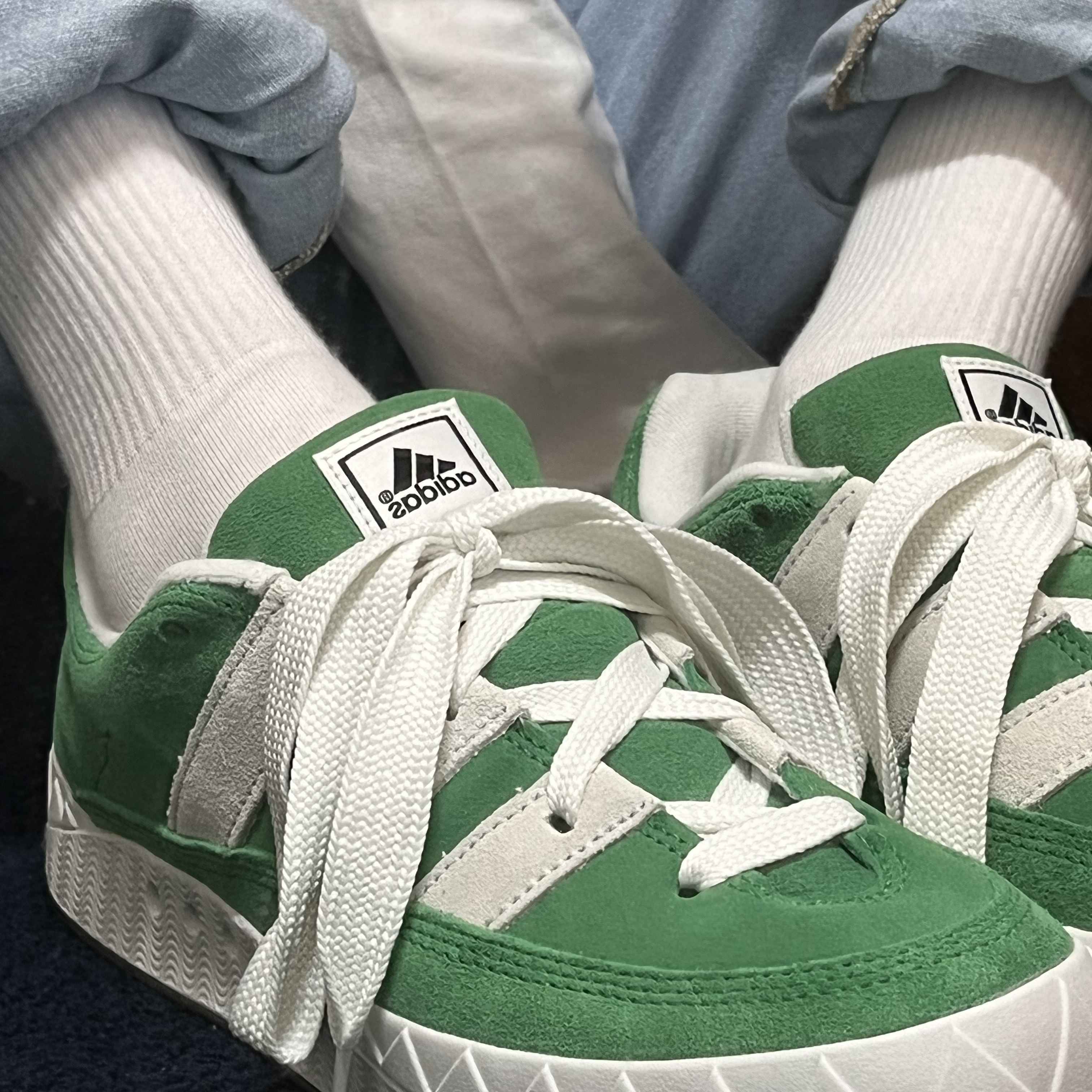 Adidas Adimatic Green 착용 스타일 - 4
