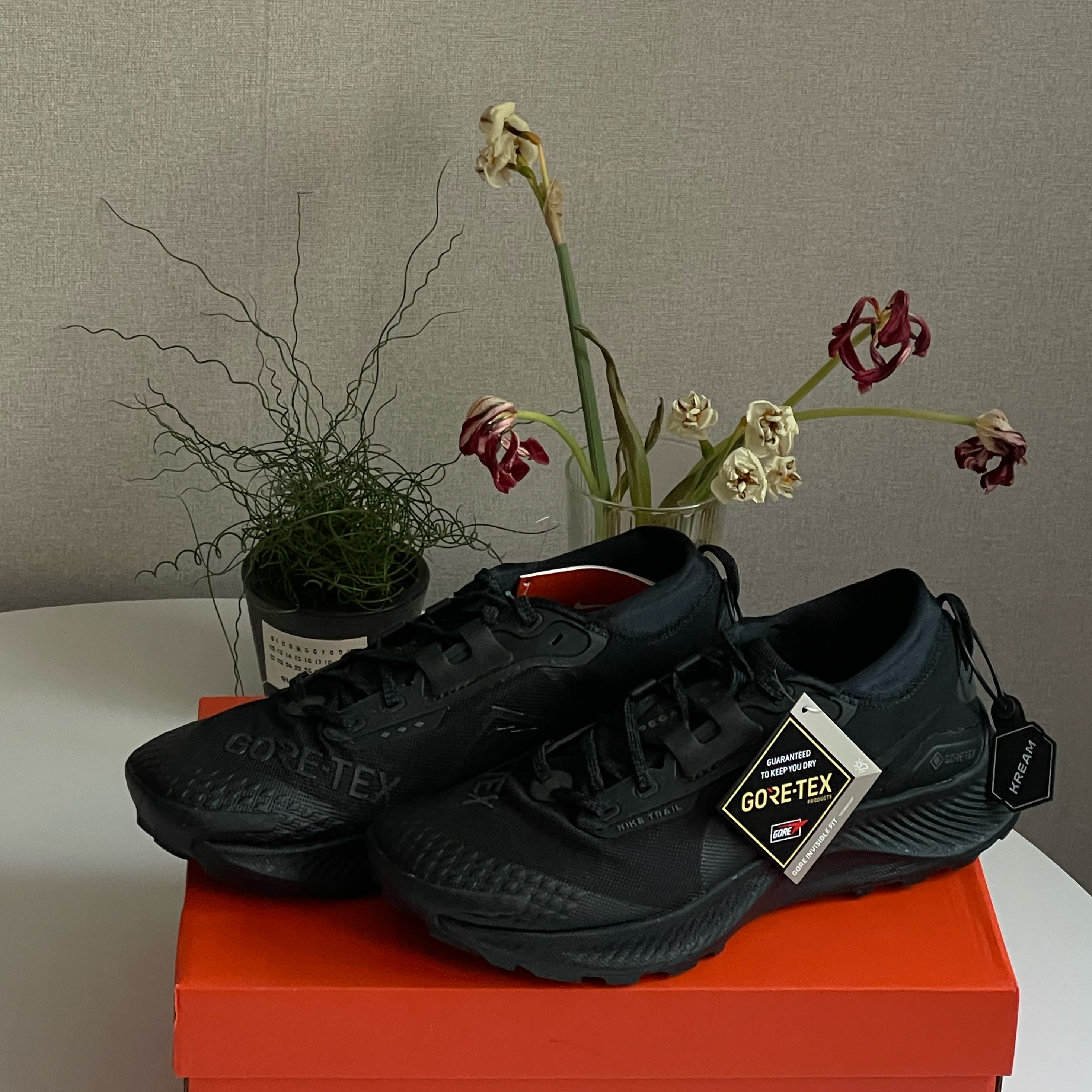 Nike Pegasus Trail 3 Gore-Tex Black Dark Smoke Grey 착용 스타일