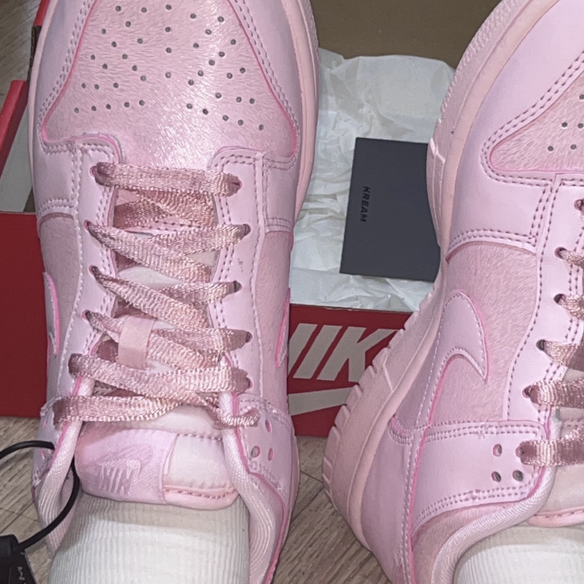 (GS) Nike Dunk Low SE Prism Pink 착용 스타일