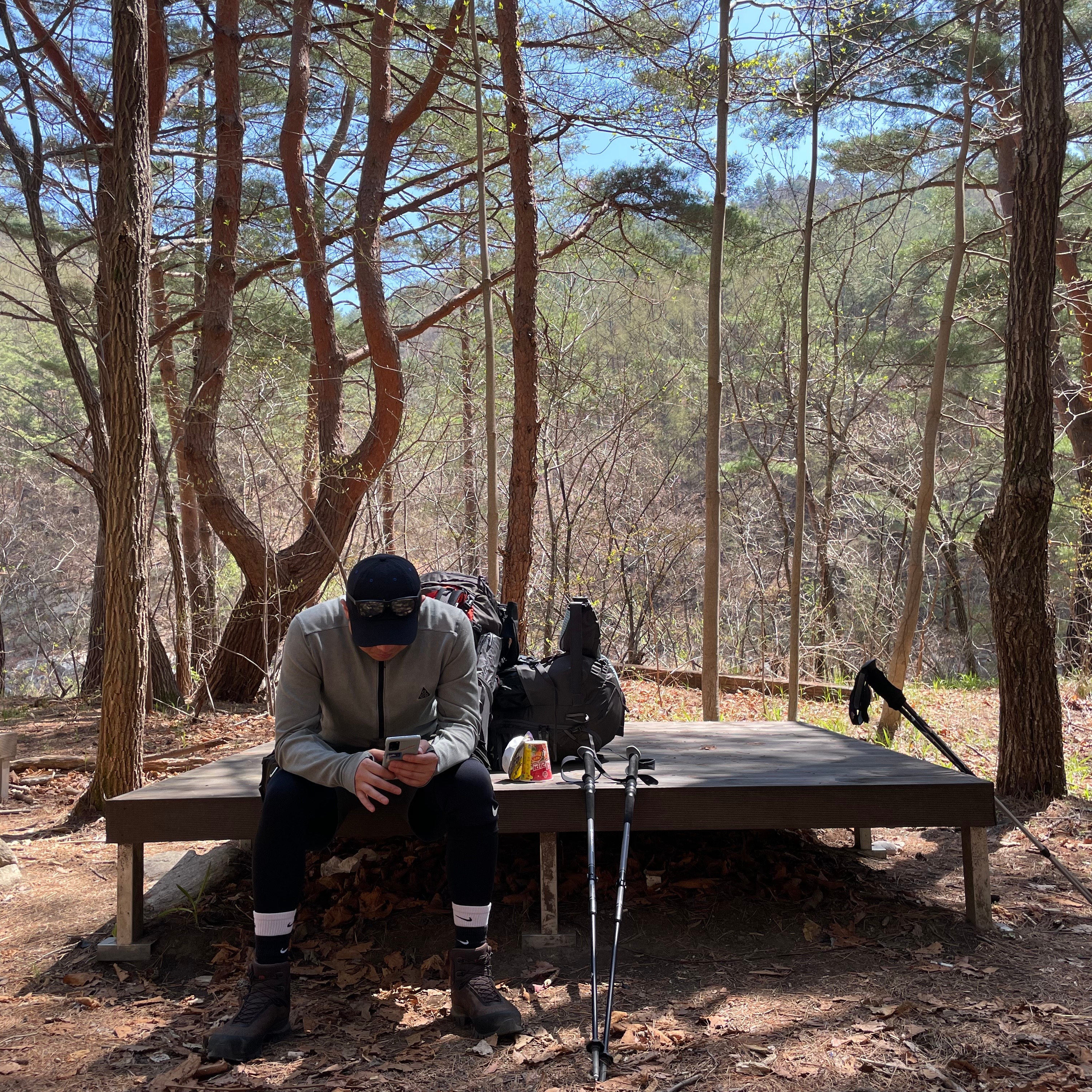 Nike NRG Dri-Fit ACG ADV Steeple Rock Half Zip Base Layer Black - Asia, Nike ACG Cargo Shorts Sequoia - Asia 착용 스타일