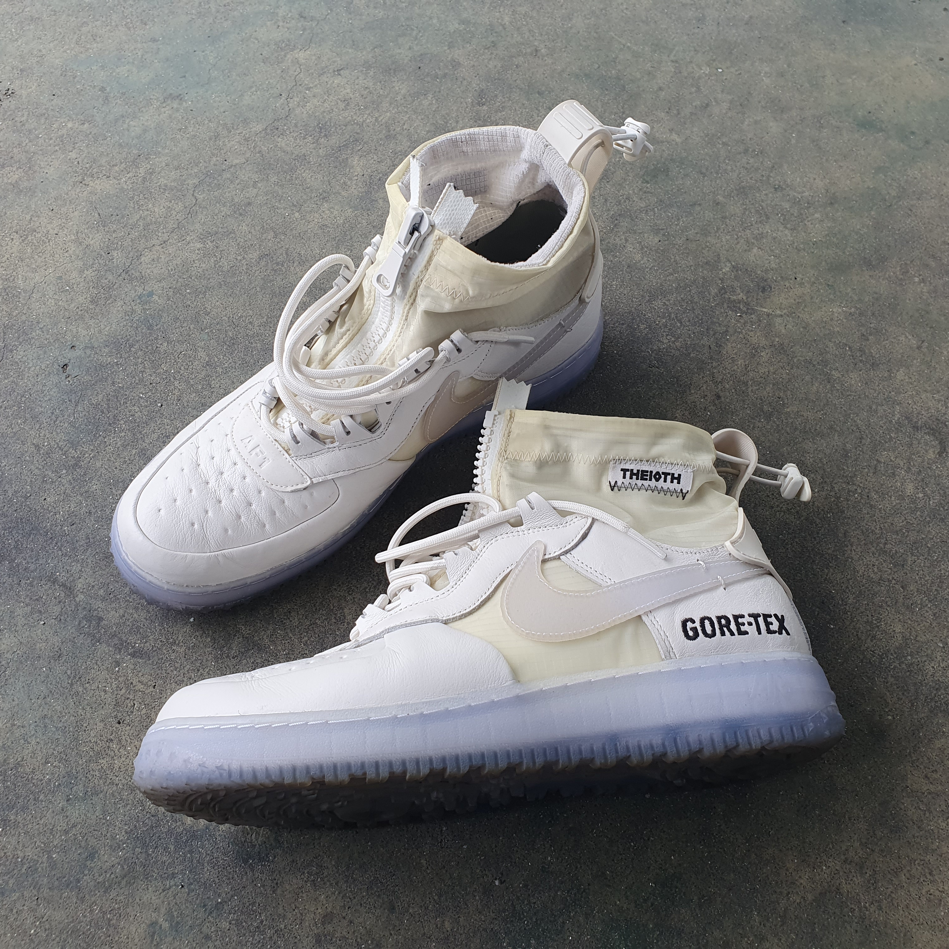 Nike Air Force 1 Gore-Tex High Phantom White 착용 스타일 - 3