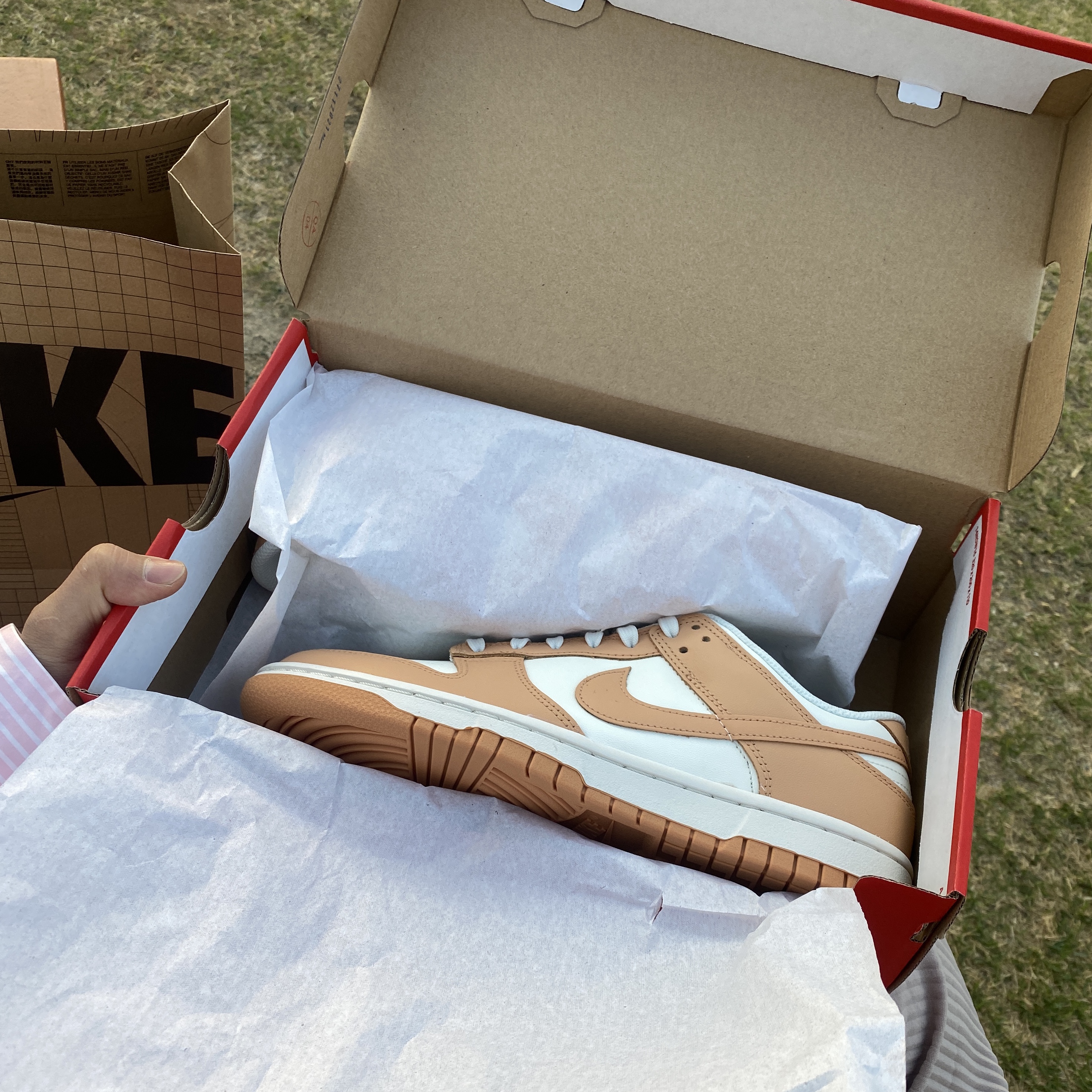 (W) Nike Dunk Low Harvest Moon 착용 스타일