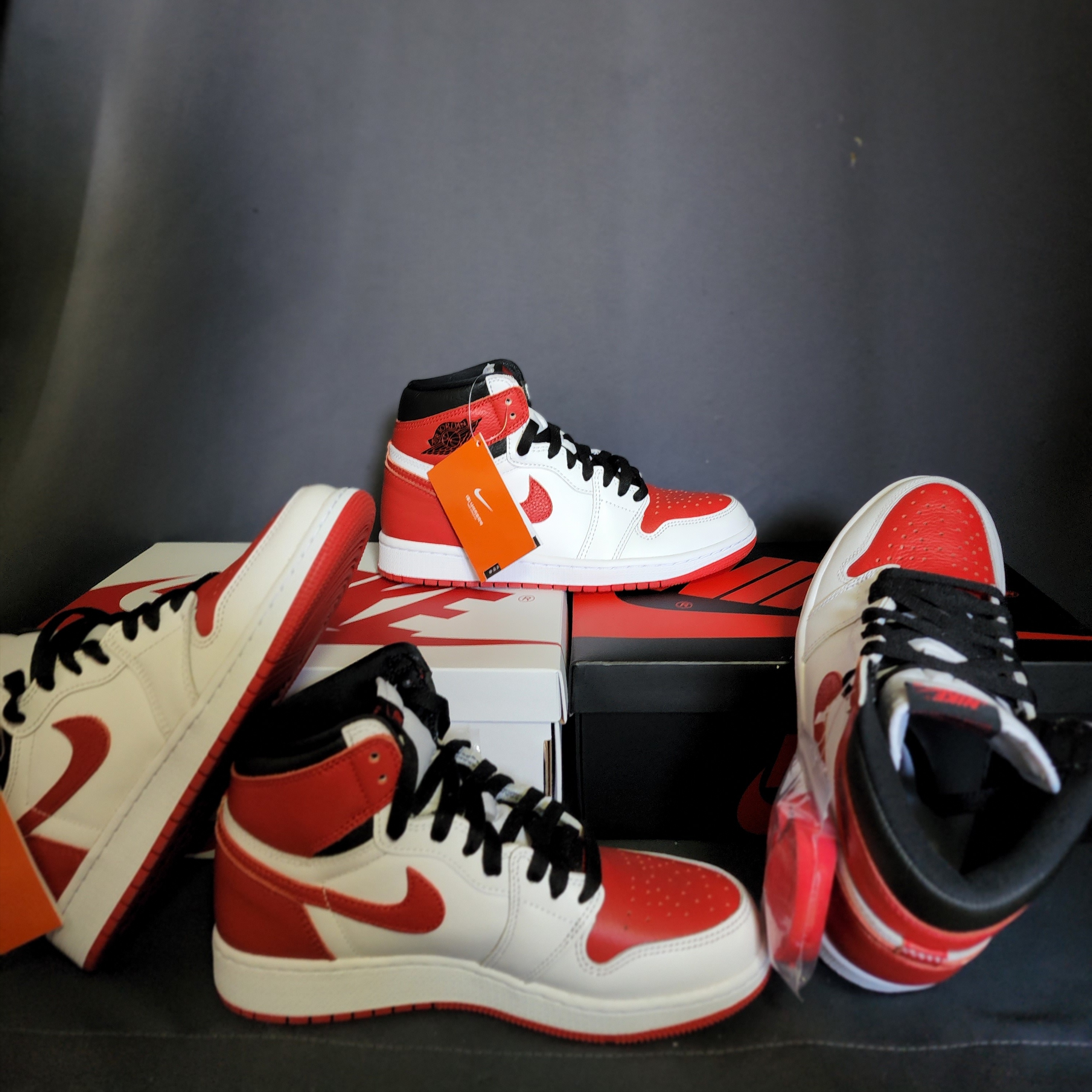 Jordan 1 Retro High OG Heritage, (GS) Jordan 1 Retro High OG Heritage 착용 스타일 - 5