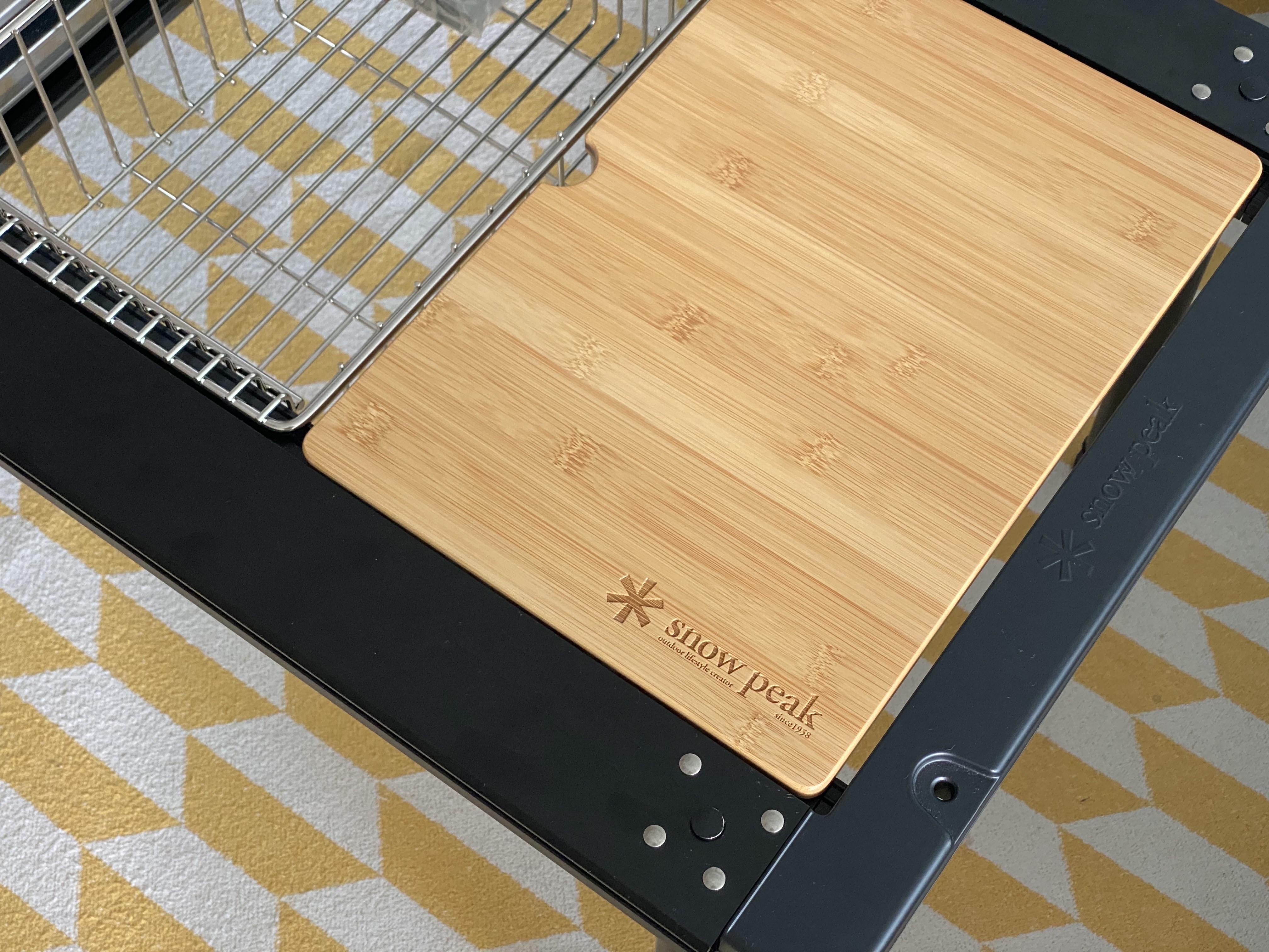 Snow Peak Flat Burner (Korean Ver.), Snow Peak Mesh Tray Deep 1 Unit 착용 스타일 - 3