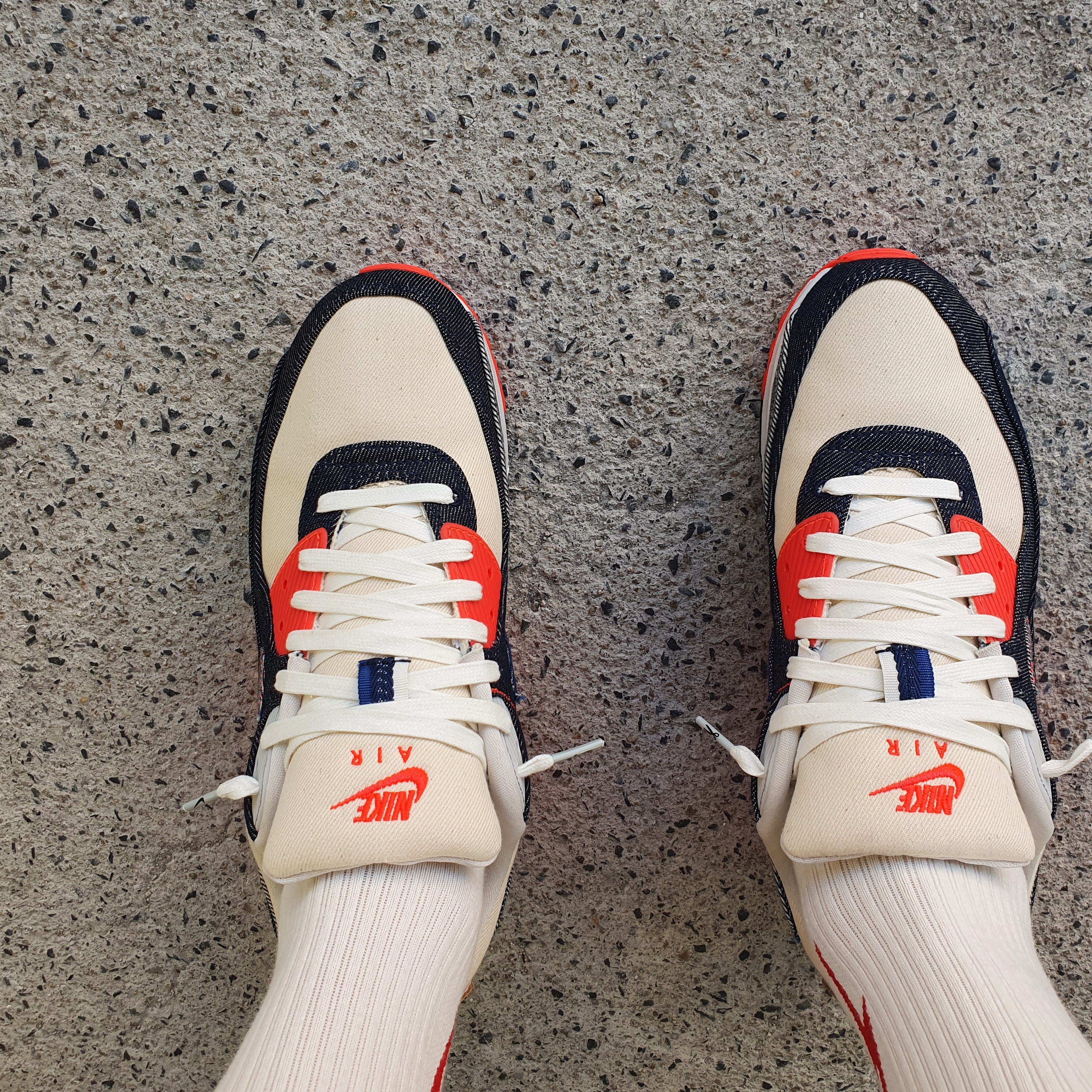 Nike x Denham Air Max 90 Infrared 착용 스타일 - 1