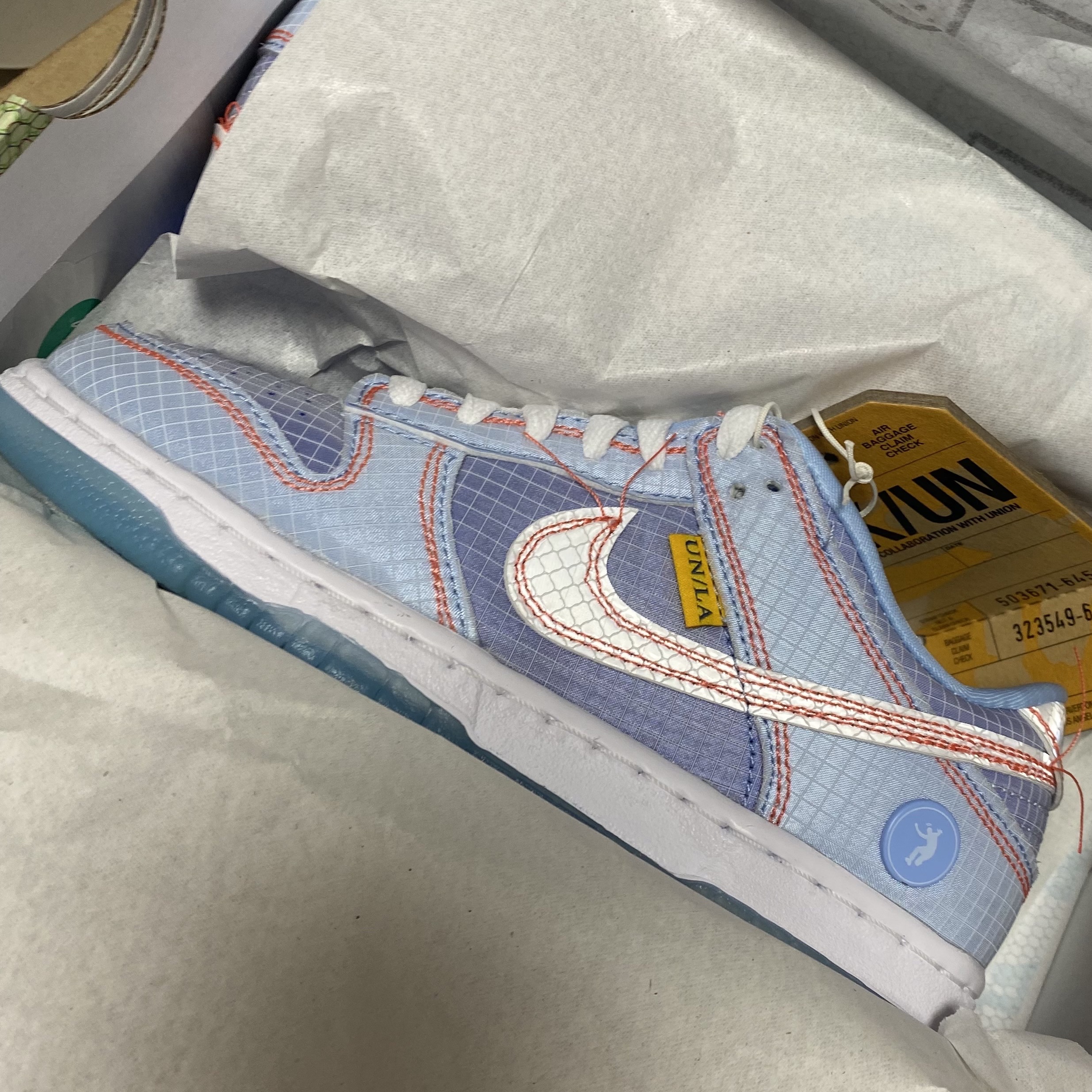 Nike x Union Dunk Low Passport Pack Argon 착용 스타일