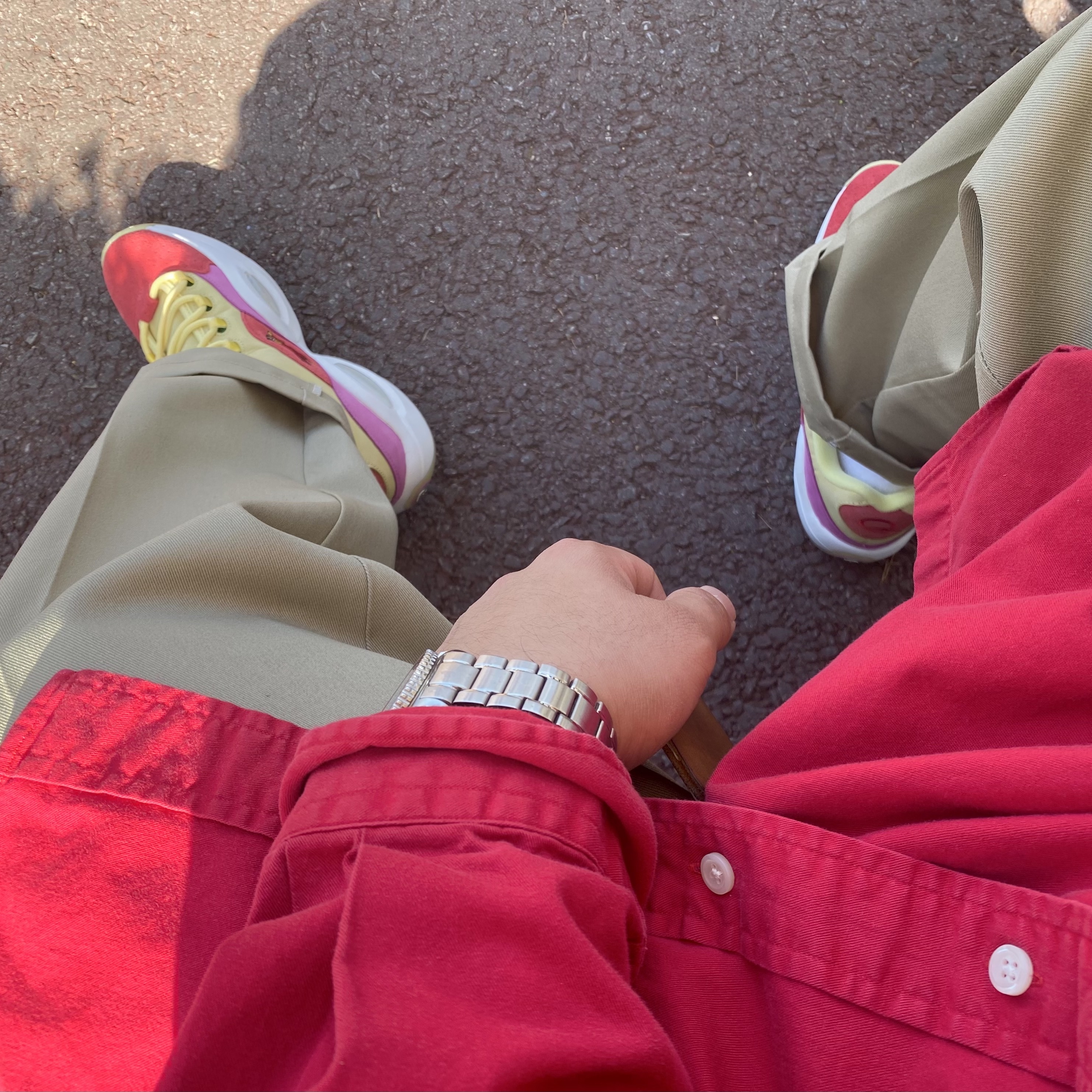 Reebok x Billionaire Boys Club x Icecream Question Low Yellow Red 착용 스타일 - 2