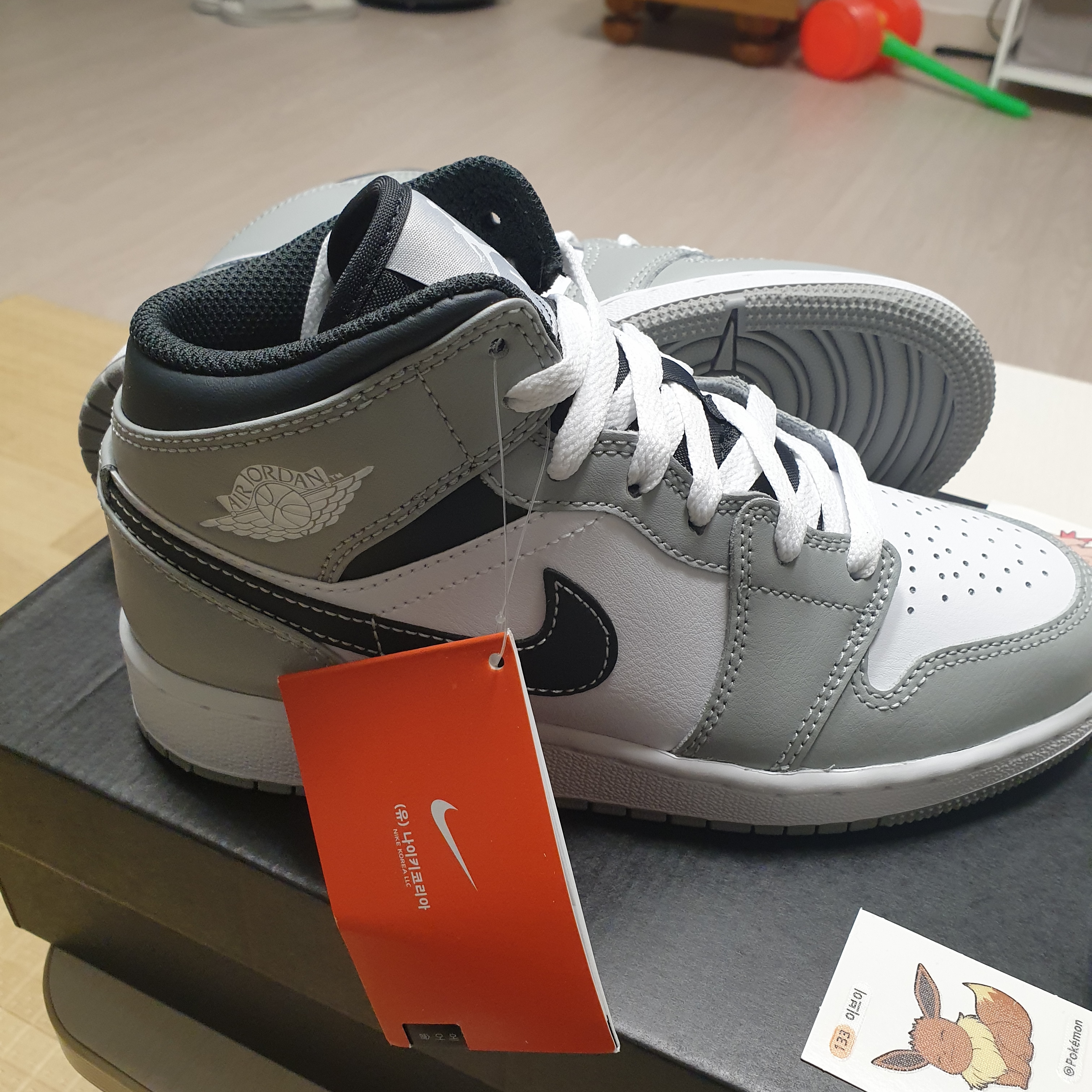(GS) Jordan 1 Mid Light Smoke Grey Anthracite 착용 스타일