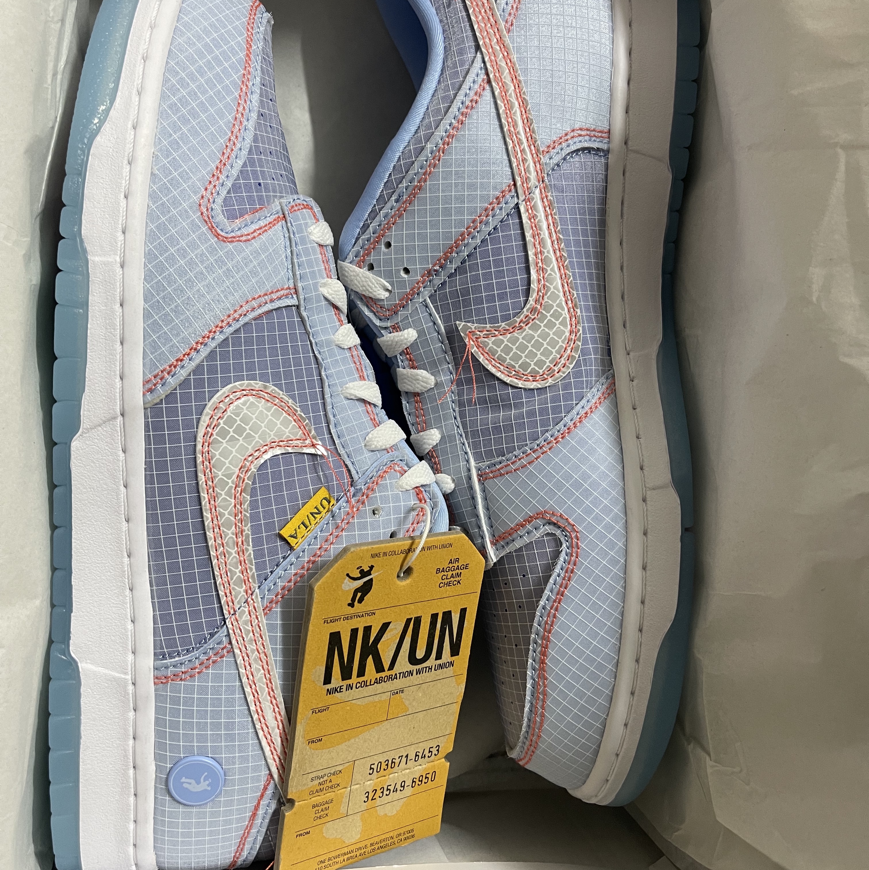 Nike x Union Dunk Low Passport Pack Argon 착용 스타일