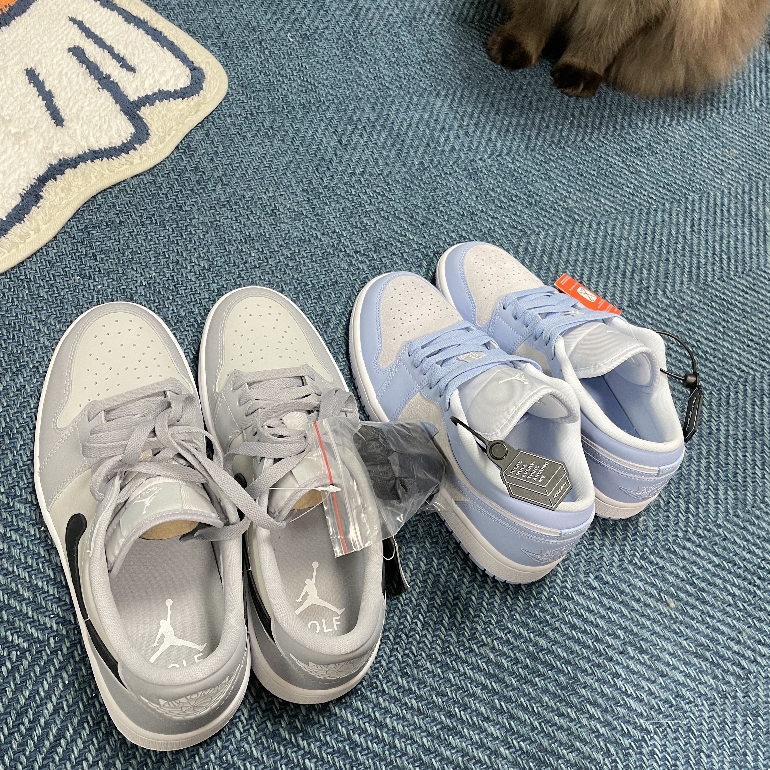 (W) Jordan 1 Low Aluminum, Jordan 1 Low Golf Wolf Grey 착용 스타일
