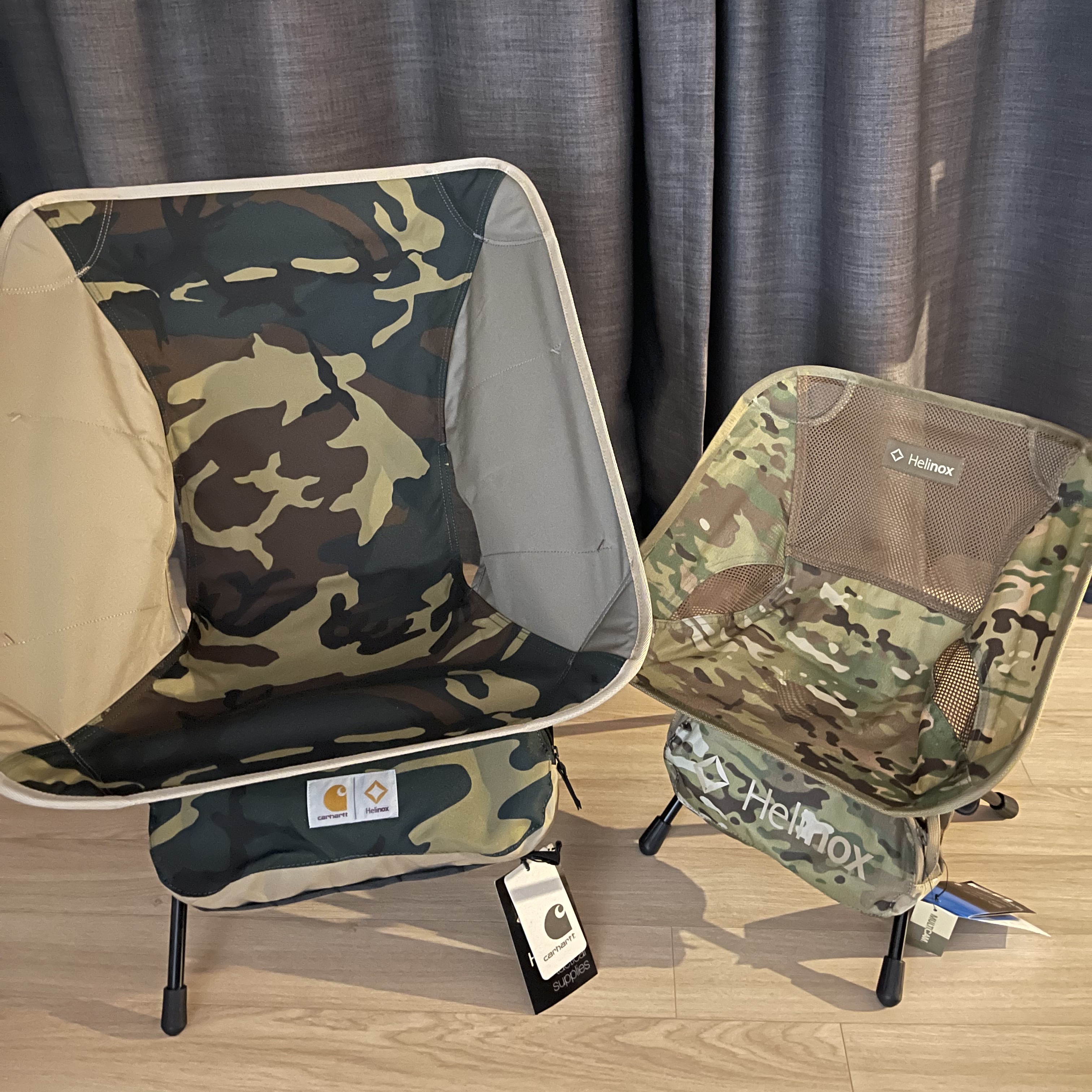 Helinox x Carhartt WIP Valiant 4 Tactical Chair 착용 스타일