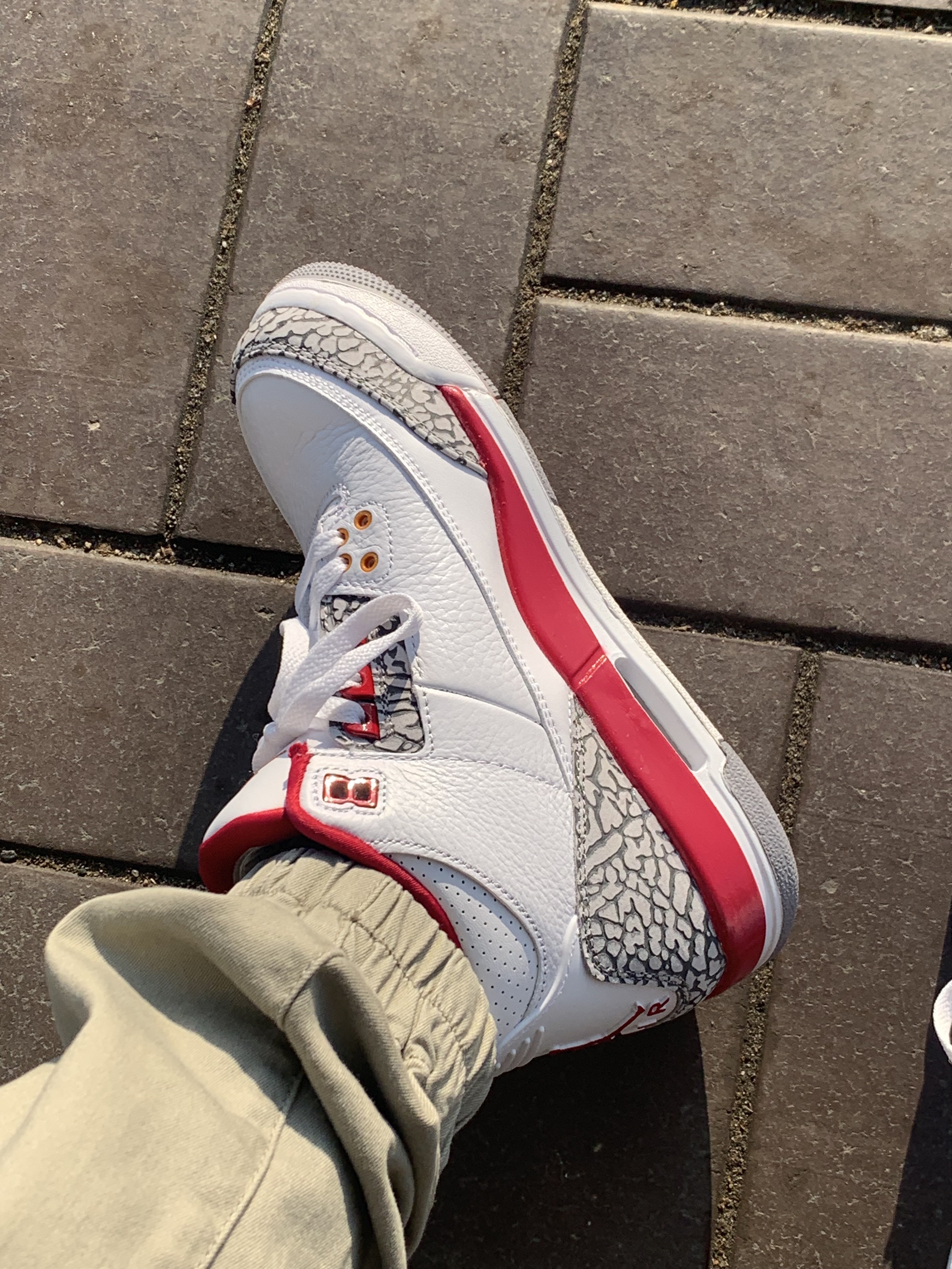(GS) Jordan 3 Retro Fire Red 2013 착용 스타일 - 5