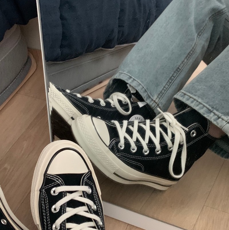 Converse Chuck 70 Hi Black 착용 스타일 - 3