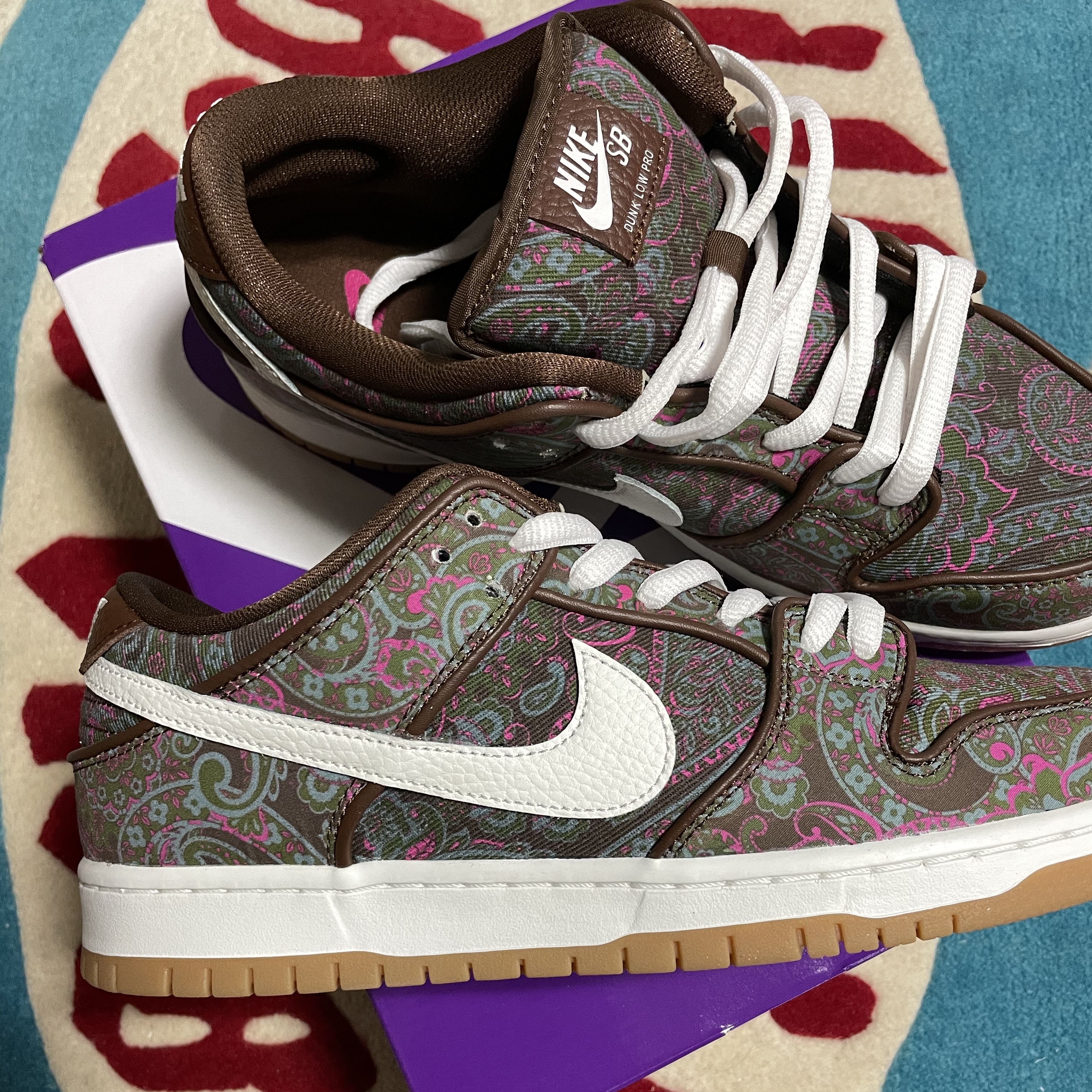 Nike SB Dunk Low Pro Premium Paisley 착용 스타일 - 3