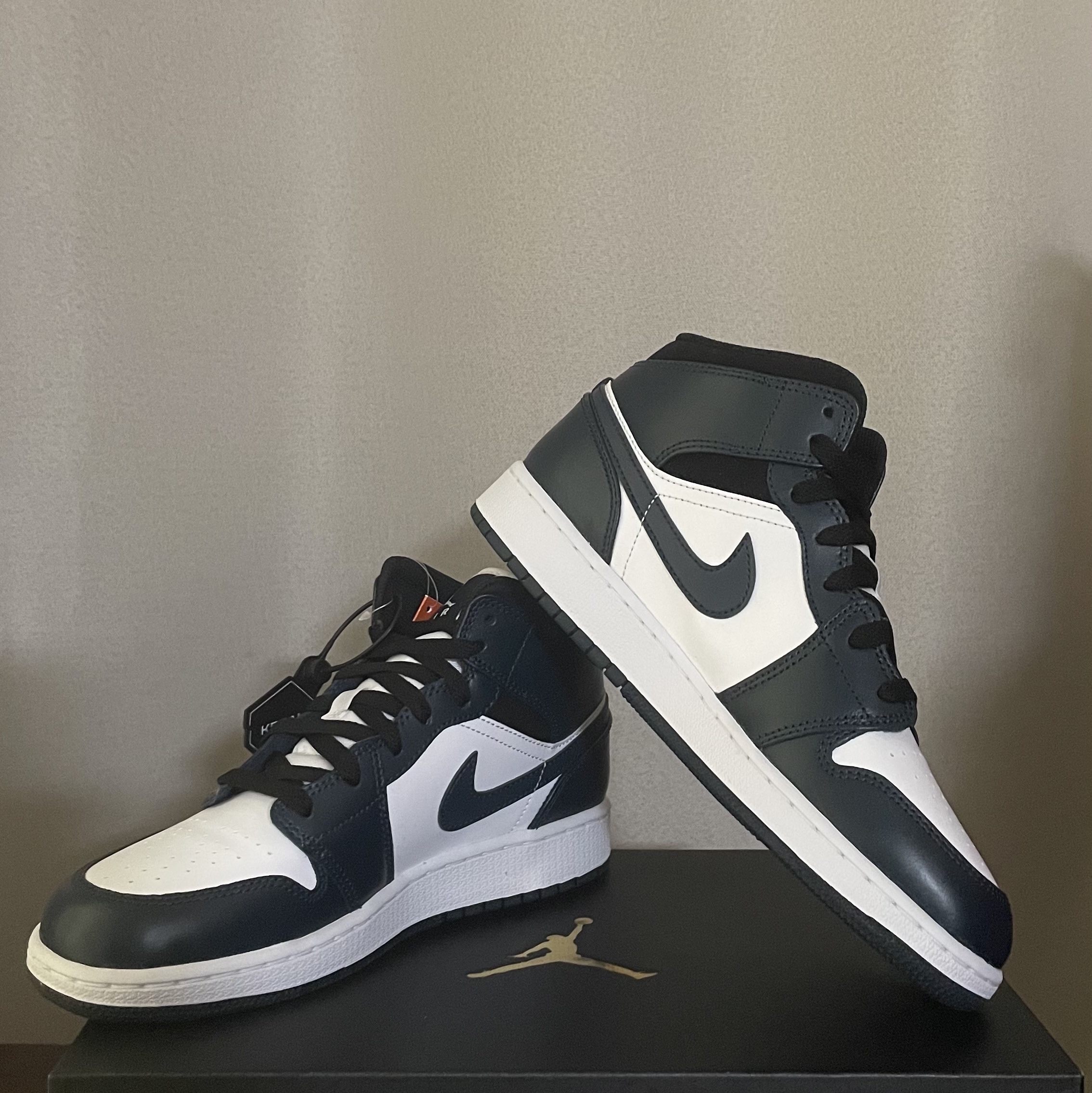 (GS) Jordan 1 Mid Dark Teal 착용 스타일 - 1
