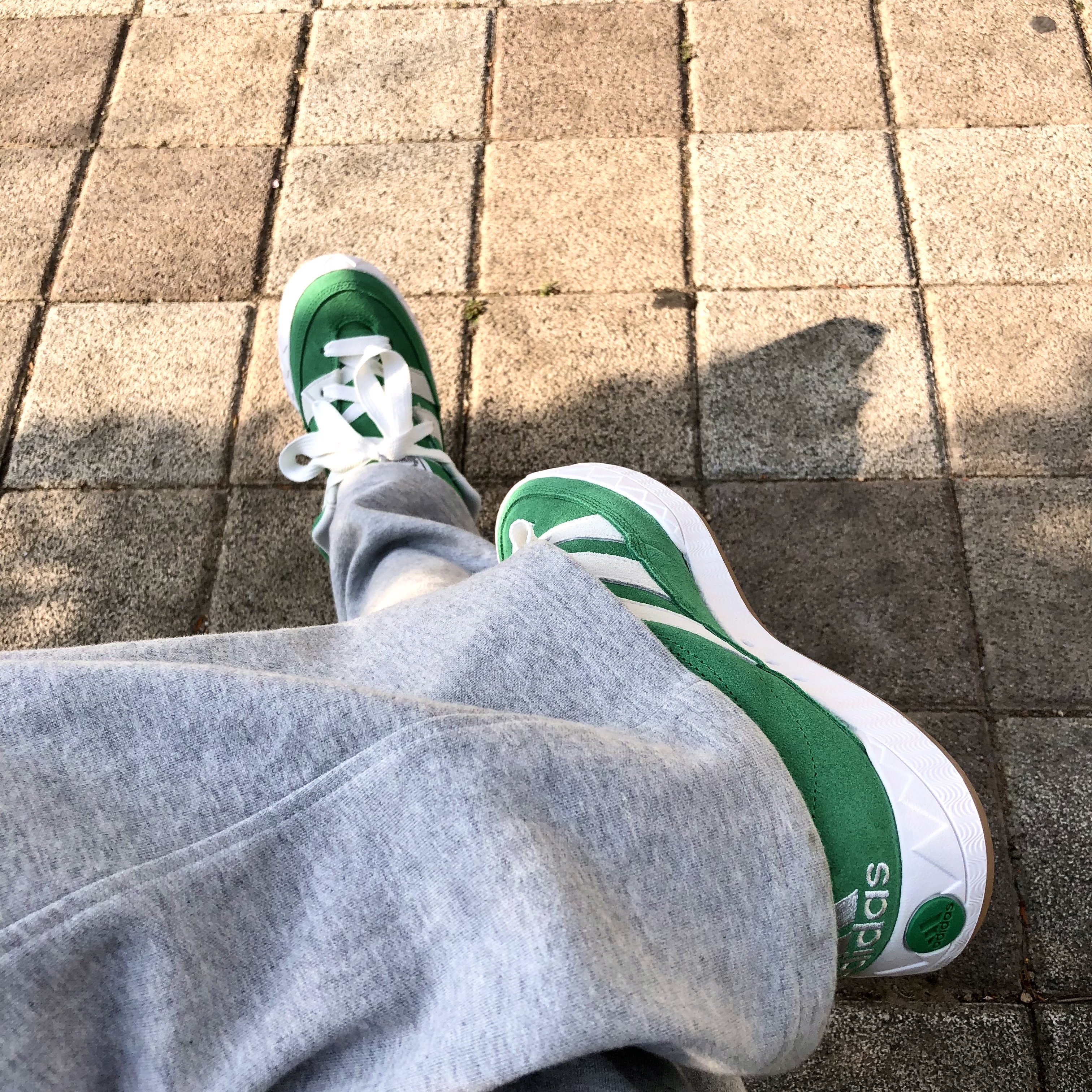 Adidas Adimatic Green 착용 스타일 - 4