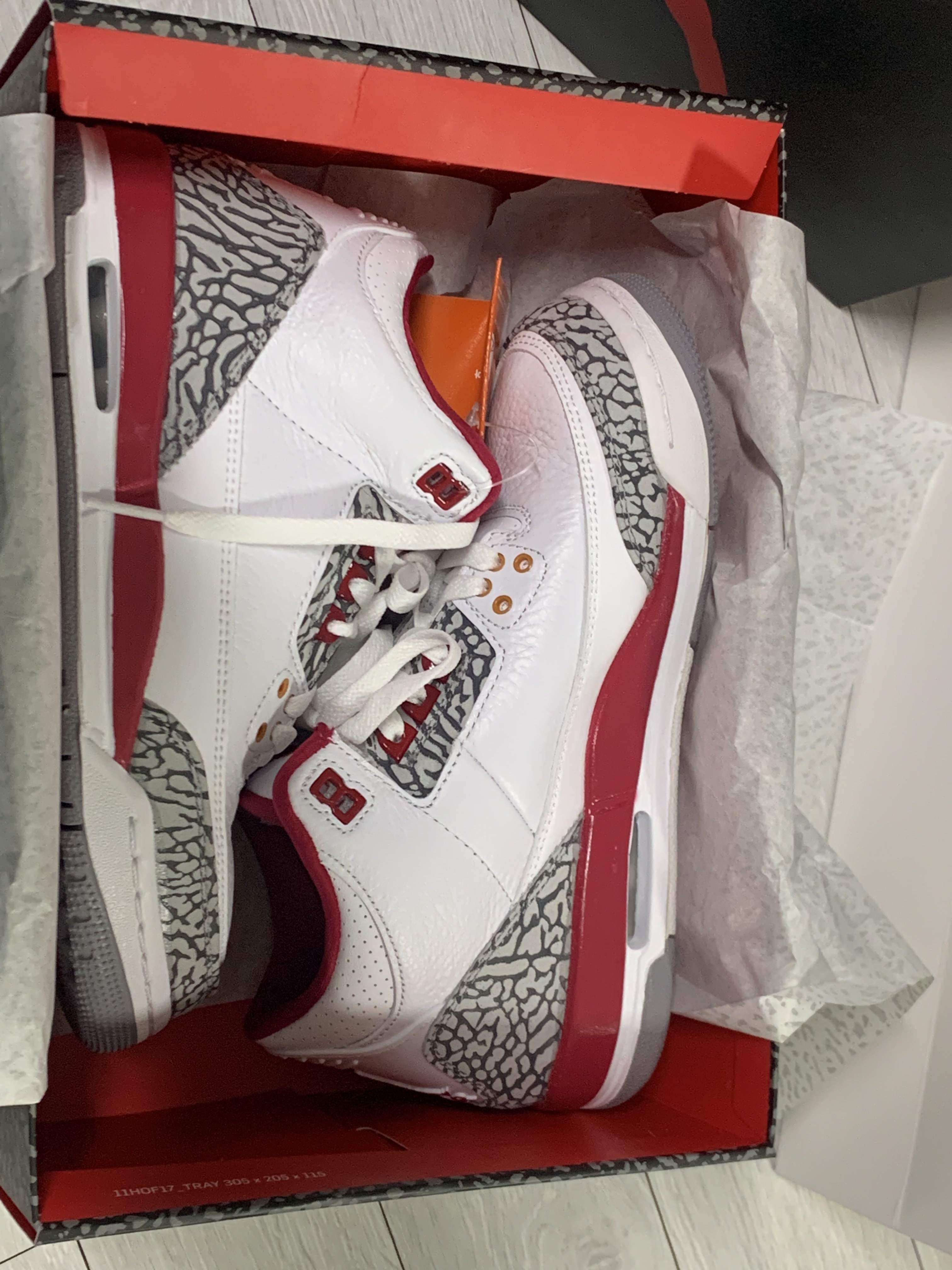 (GS) Jordan 3 Retro Fire Red 2013 착용 스타일 - 1