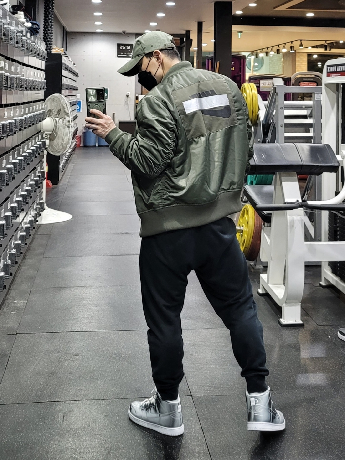 Nike NSW Punk Bomber Jacket - Asia, Nike x Clot Dunk High Flux 착용 스타일 - 2