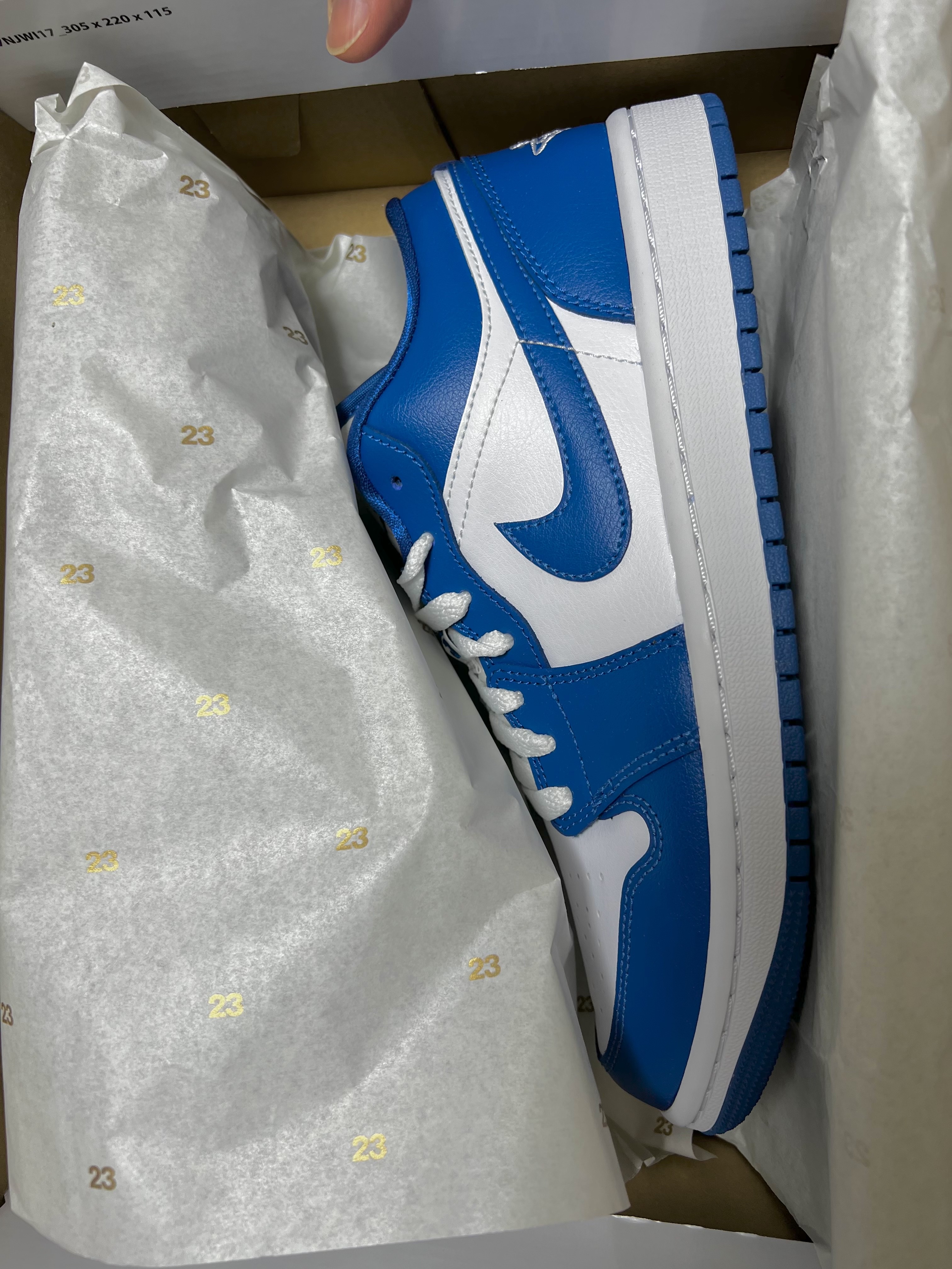 (W) Jordan 1 Low White Dark Marina Blue 착용 스타일