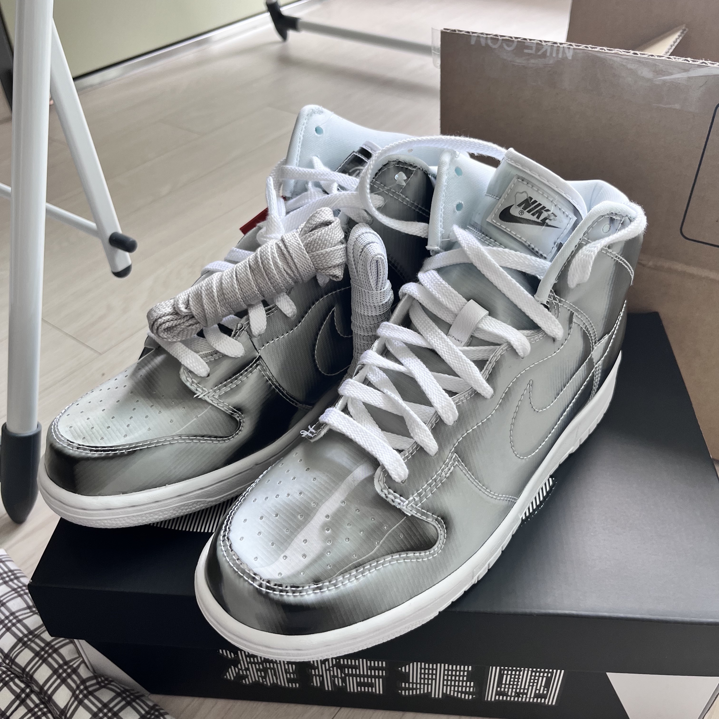 Nike x Clot Dunk High Flux 착용 스타일
