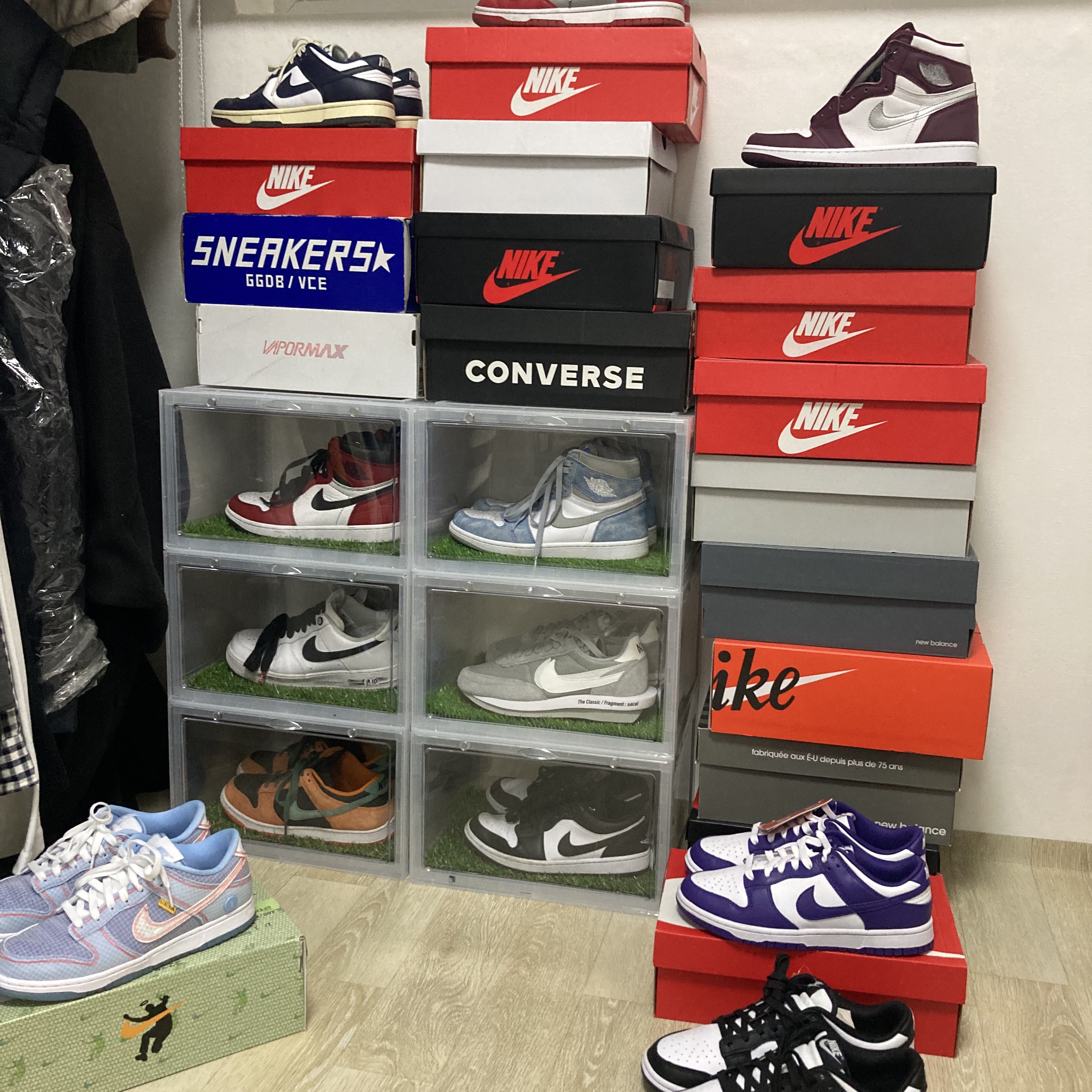 Nike x Union Dunk Low Passport Pack Argon, Nike Dunk Low SP Ceramic 착용 스타일