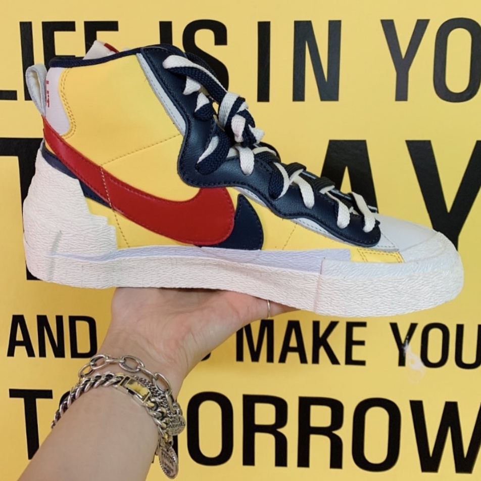 Nike x Sacai Blazer Mid Snow Beach 착용 스타일