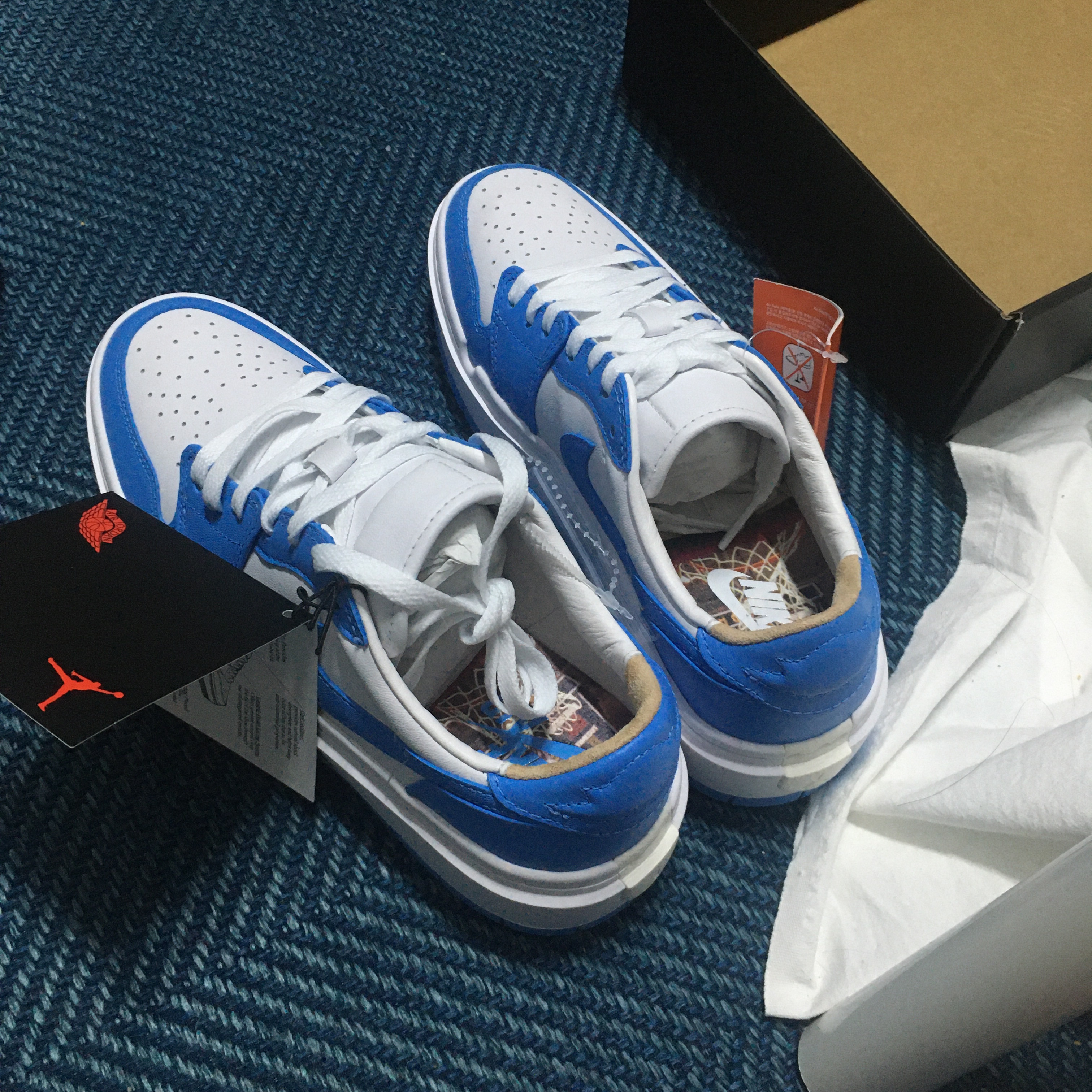 (W) Jordan 1 Elevate Low SE University Blue 착용 스타일