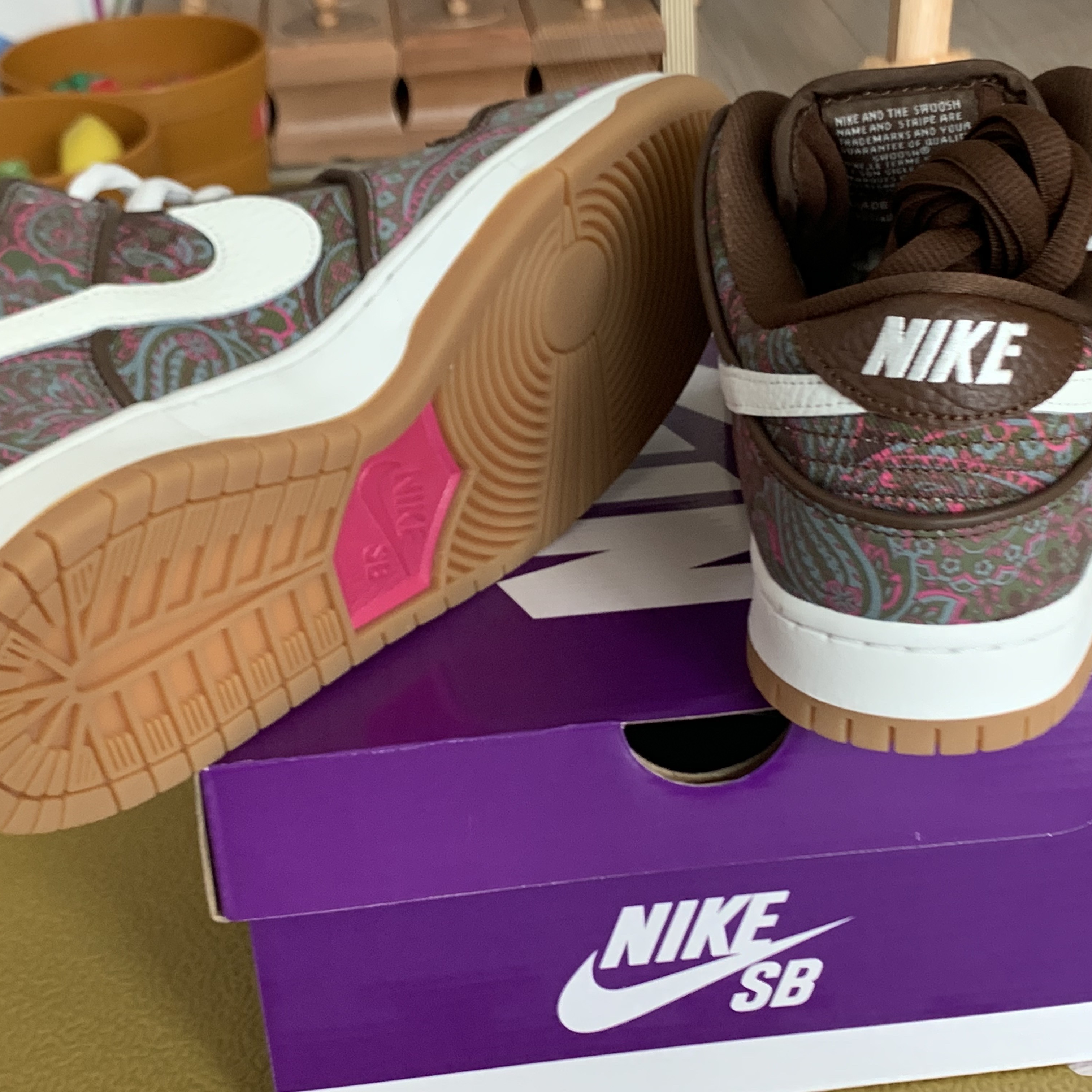 Nike SB Dunk Low Pro Premium Paisley 착용 스타일 - 5