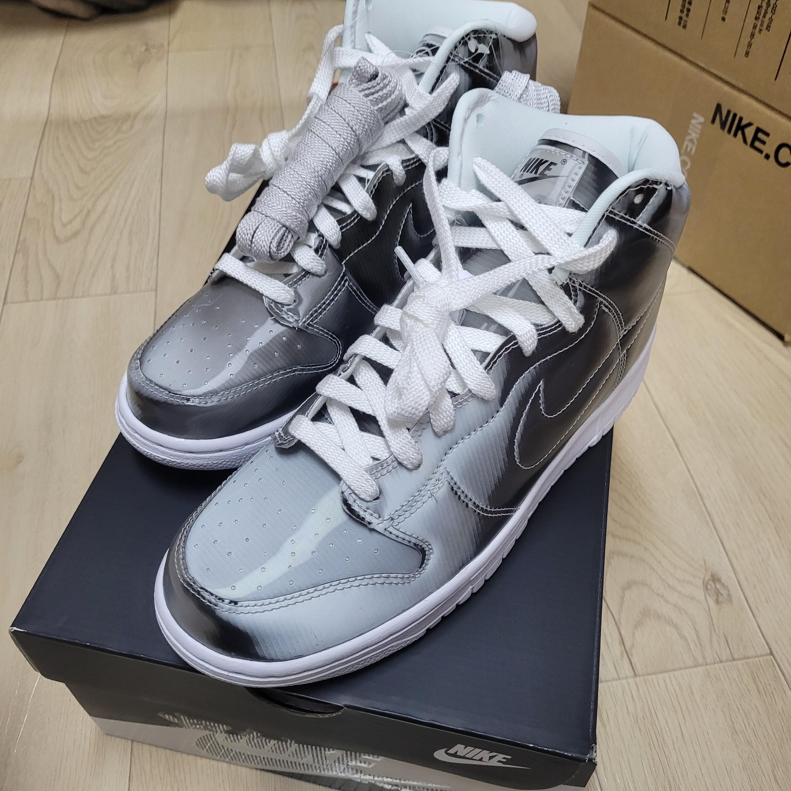 Nike x Clot Dunk High Flux 착용 스타일
