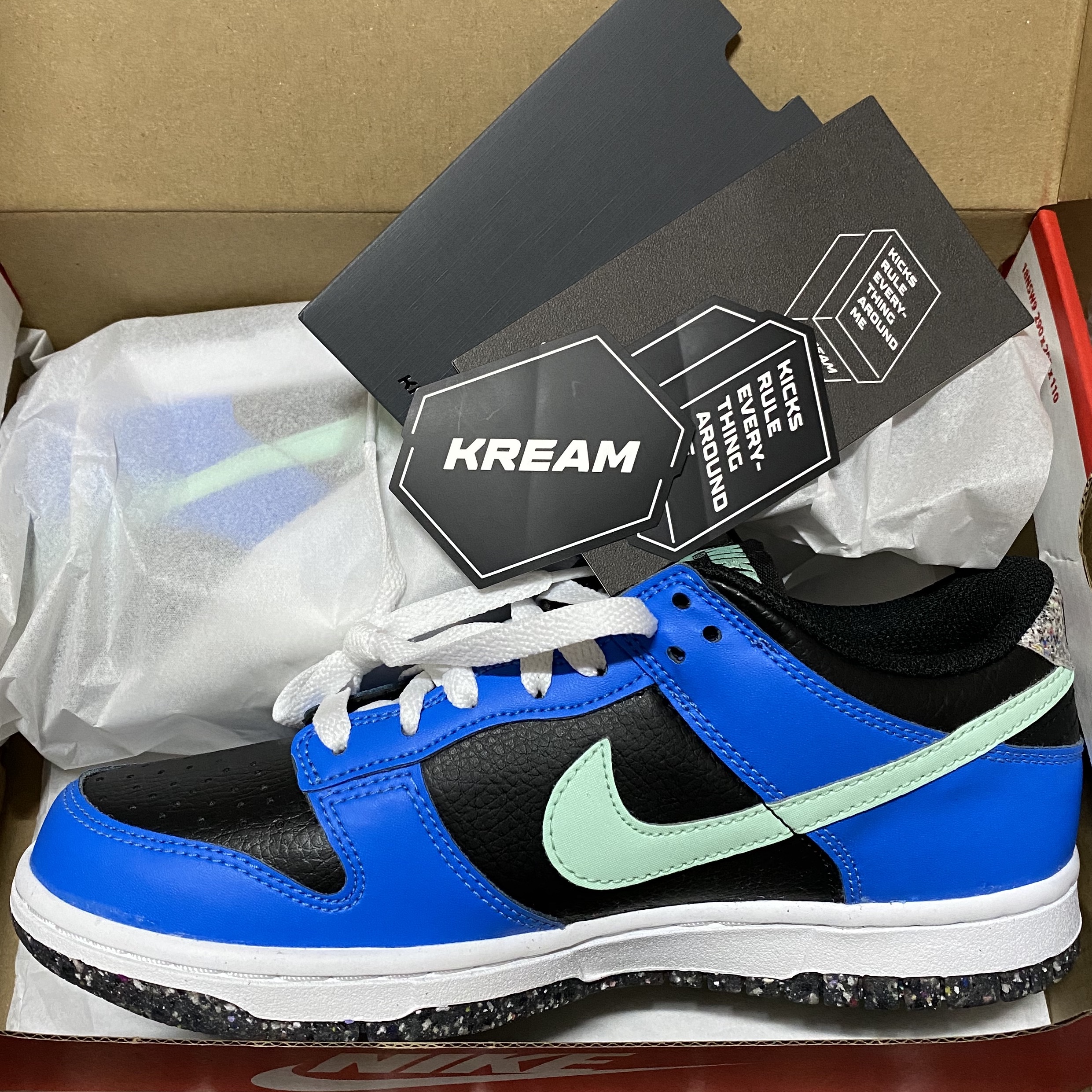 (GS) Nike Dunk Low SE Crater Blue Black 착용 스타일 - 3