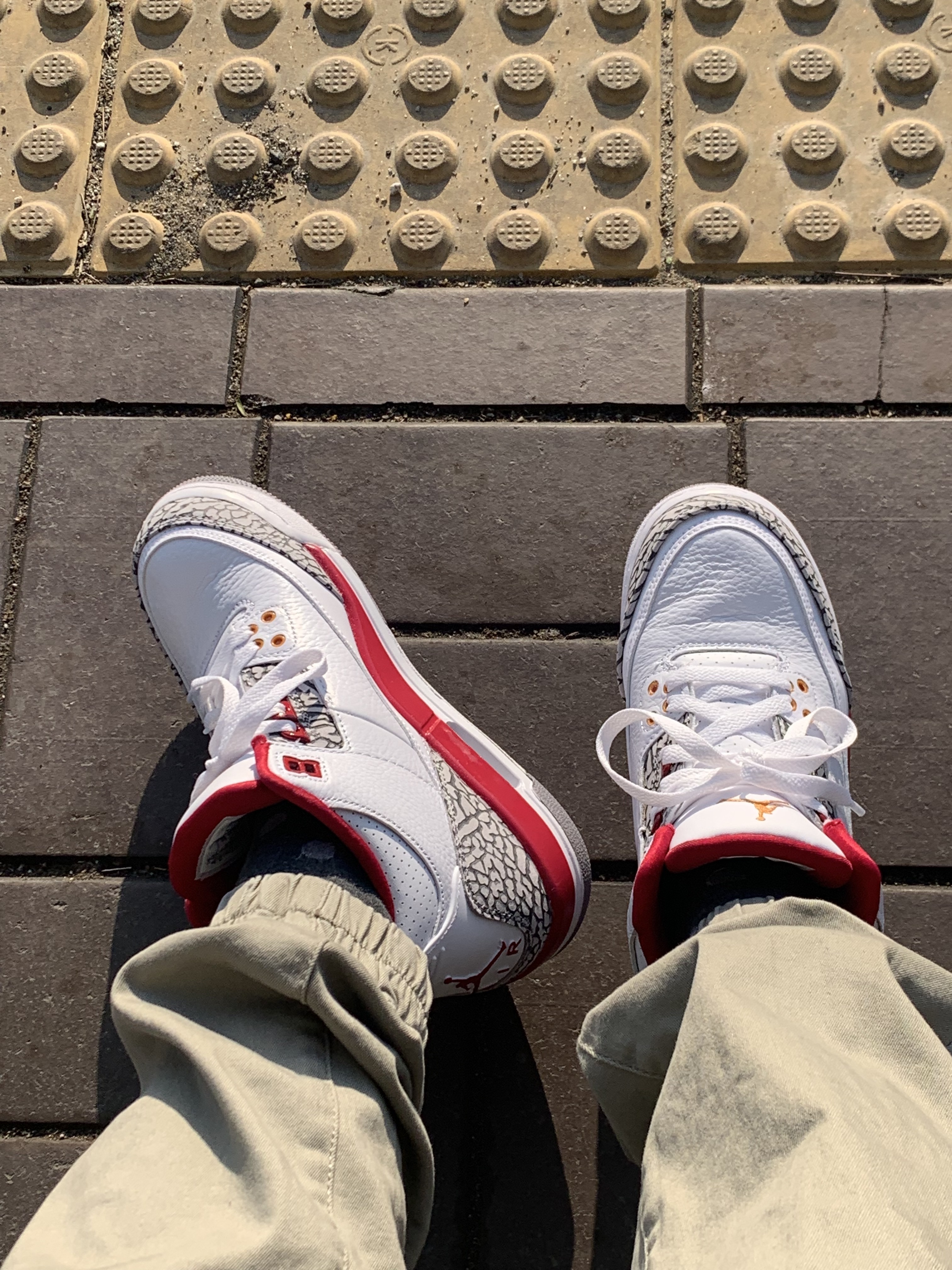(GS) Jordan 3 Retro Fire Red 2013 착용 스타일 - 4