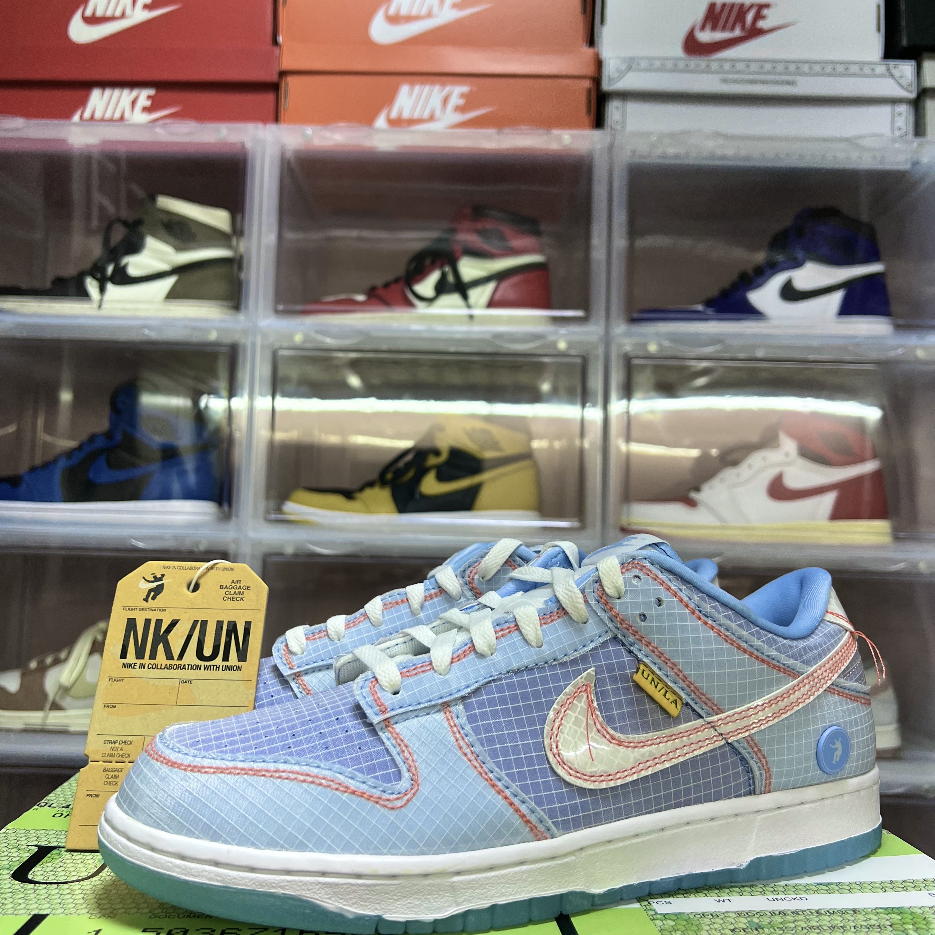 Nike x Union Dunk Low Passport Pack Argon 착용 스타일