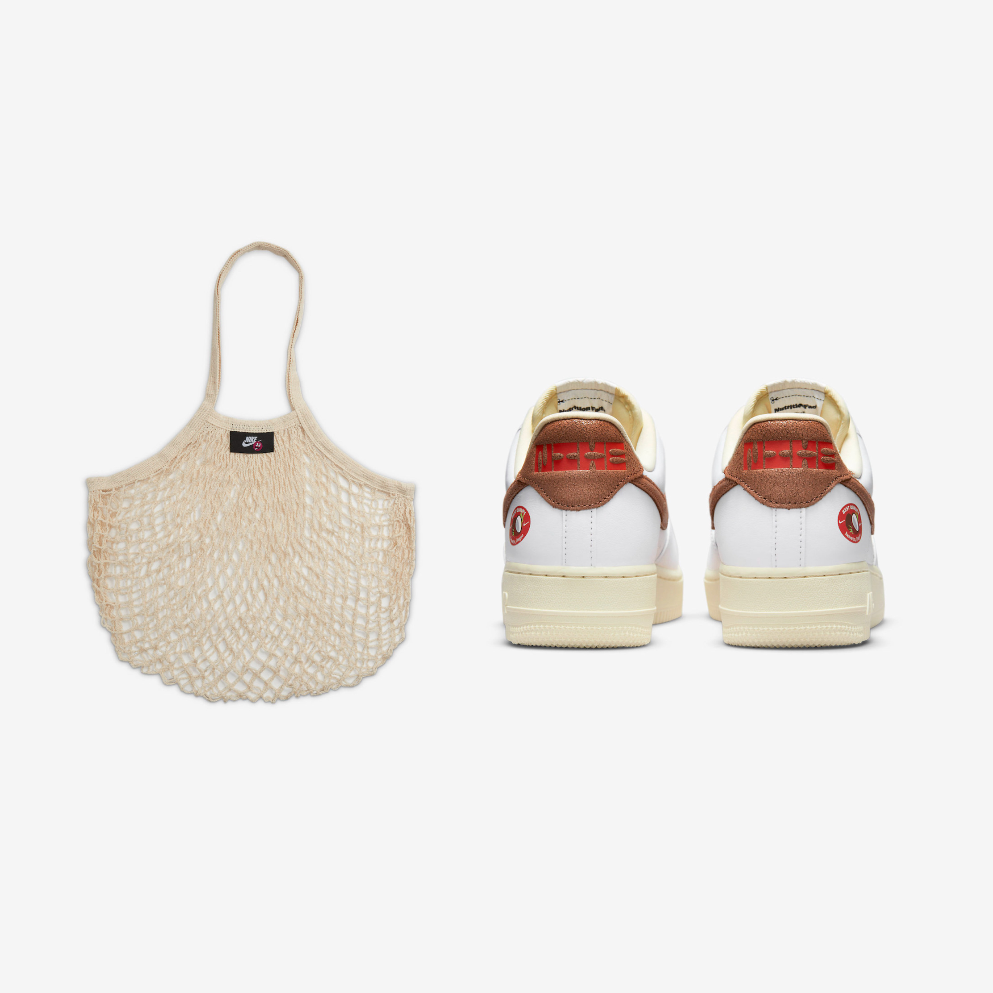 Jordan 1 Low SE Chocolate Bliss, Nike Air Force 1 High Retro QS Summit White Chocolate 착용 스타일 - 5
