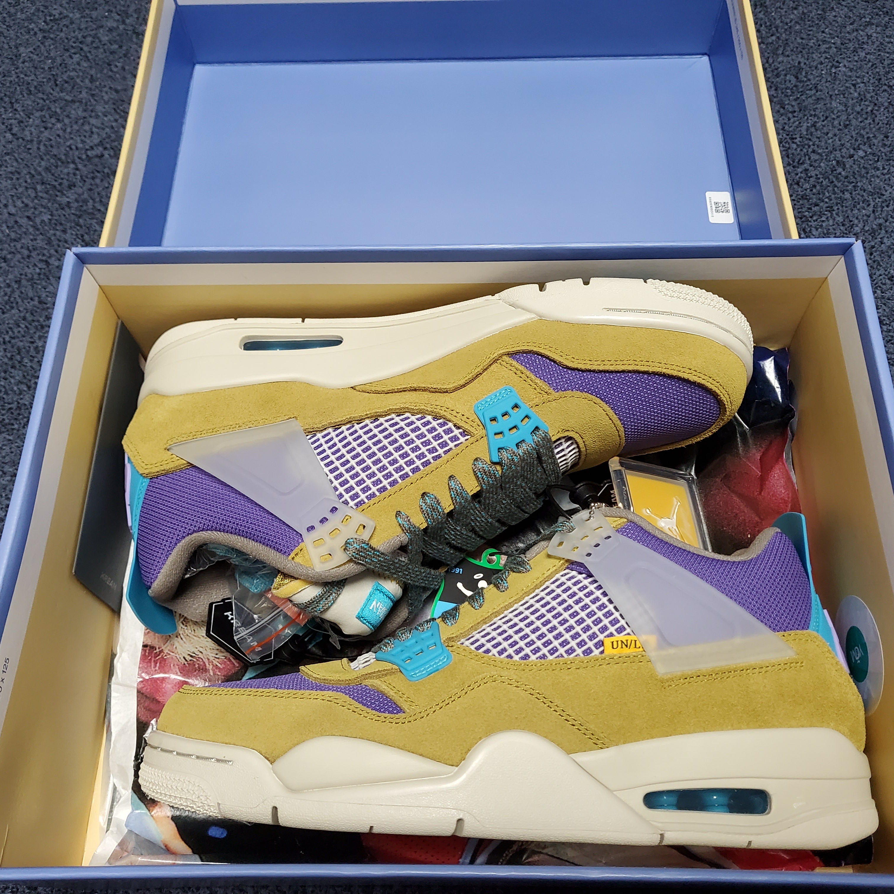Jordan 4 x Union Retro SP Desert Moss 착용 스타일 - 1