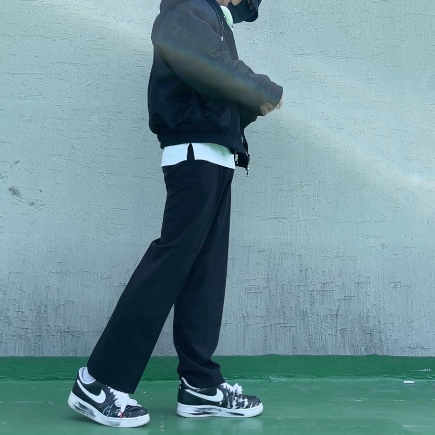 Nike x Peaceminusone Air Force 1 Low Para-Noise 착용 스타일 - 1