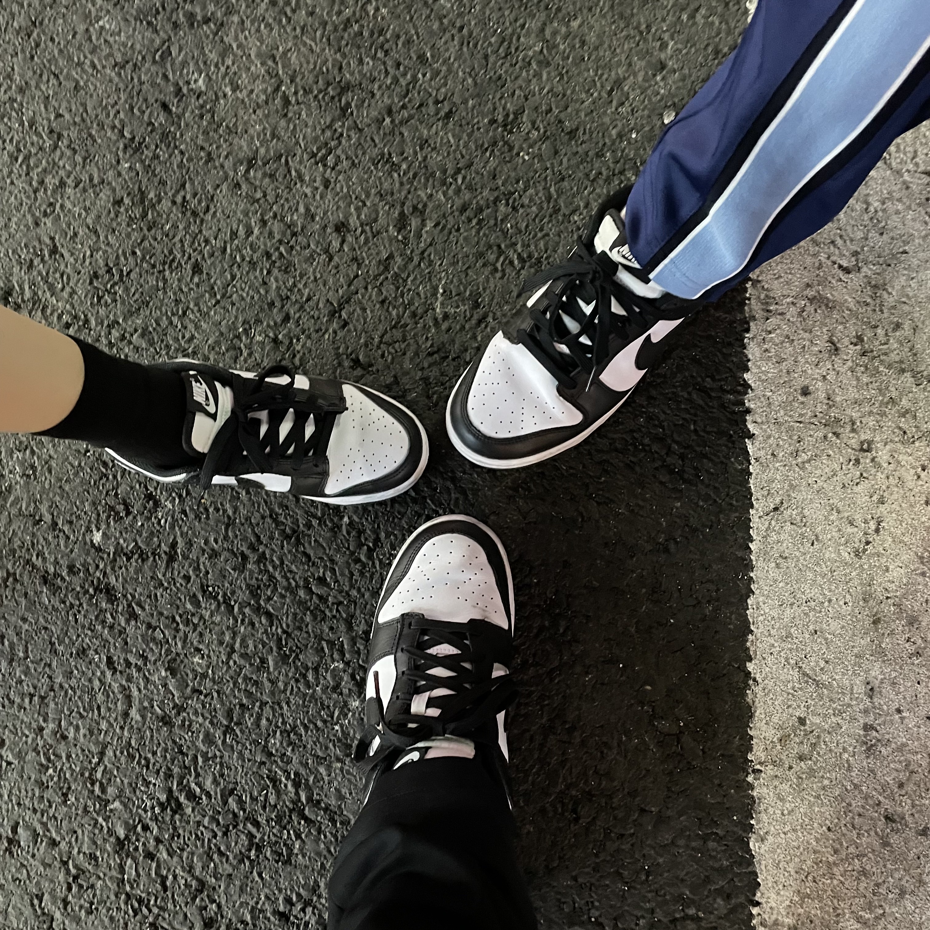Nike Dunk Low Retro Black, (W) Nike Dunk Low Black 착용 스타일