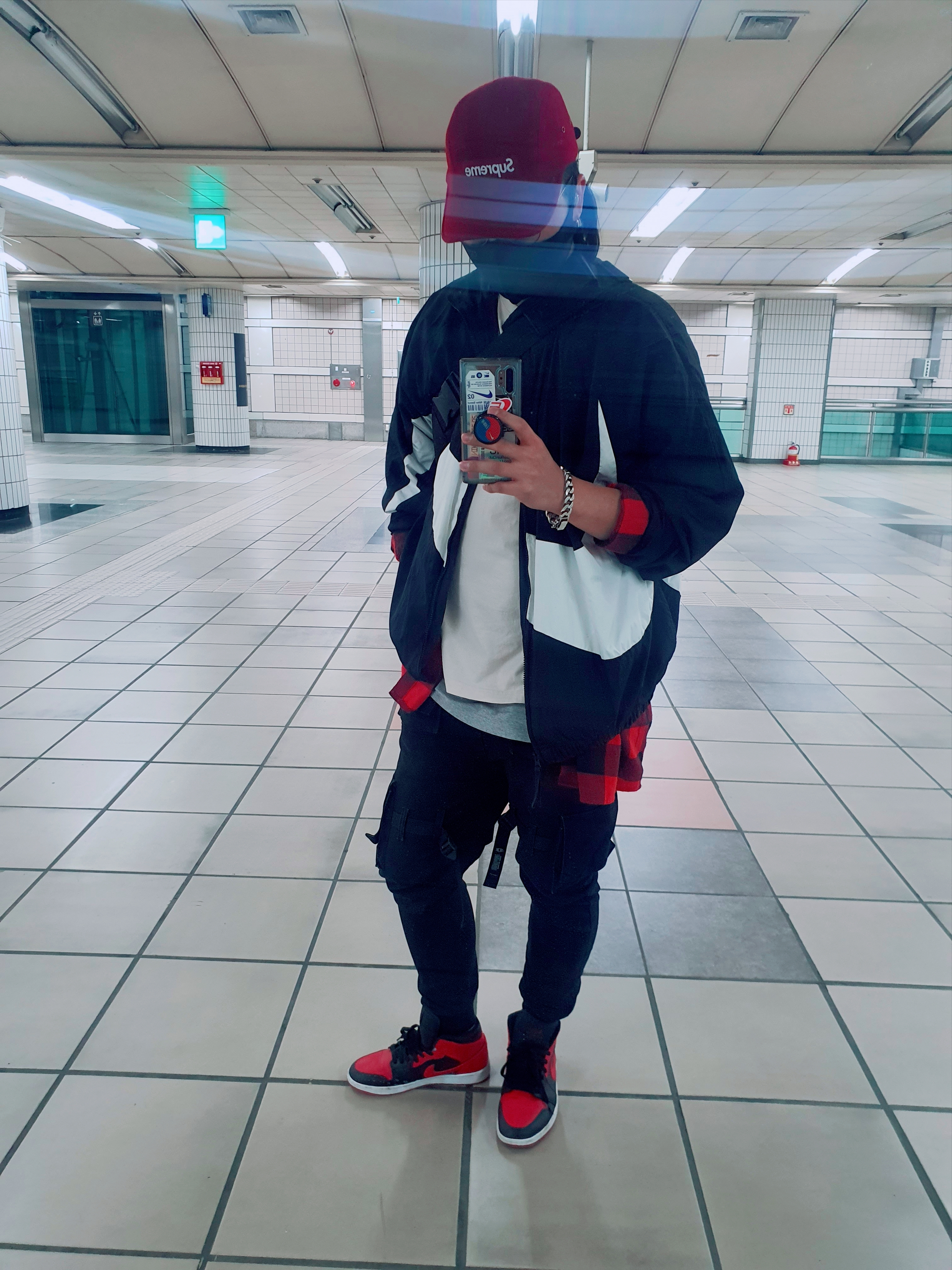 Jordan 1 Mid Bred Banned 2020, Nike NSW Big Swoosh Woven Jacket Black - Asia 착용 스타일