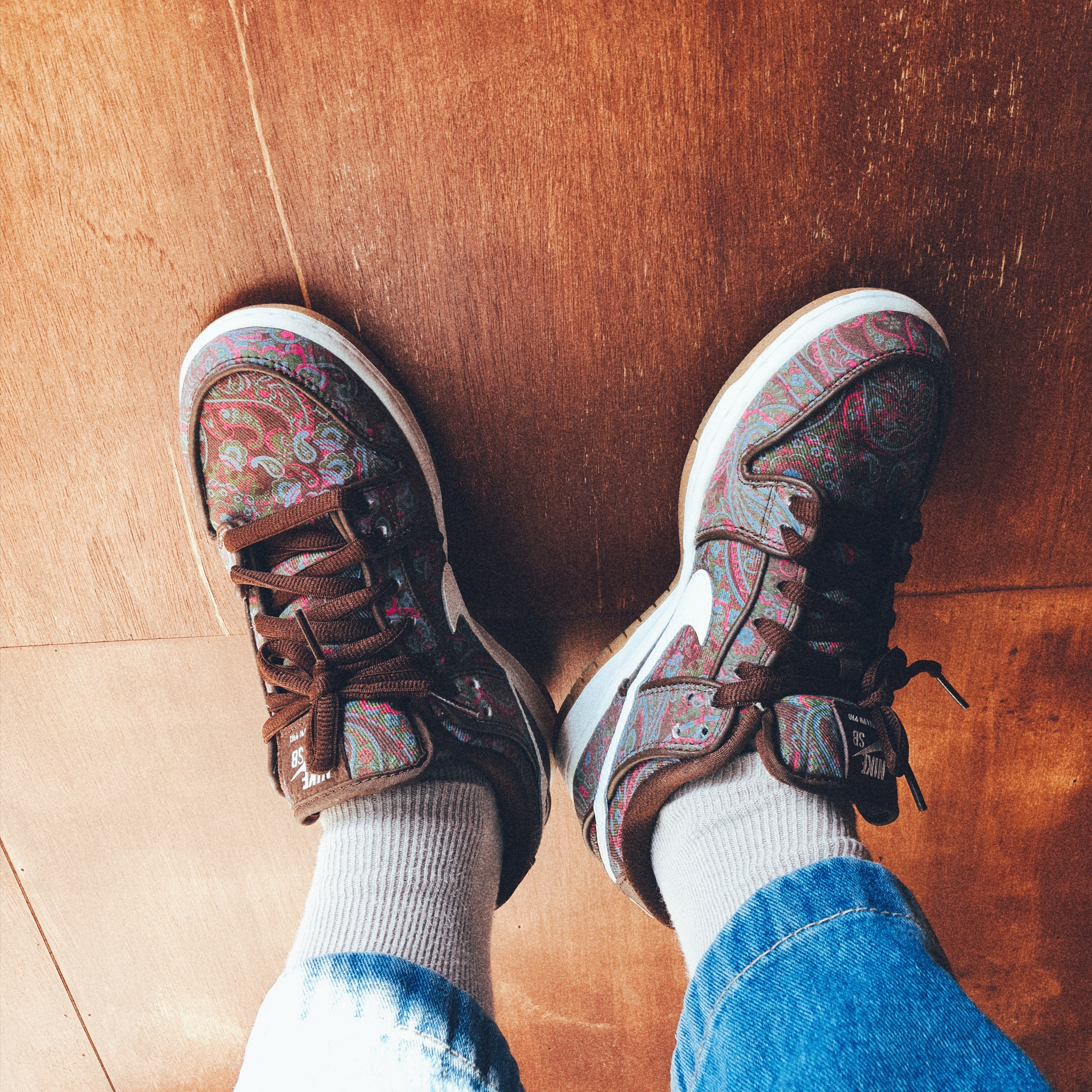 Nike SB Dunk Low Pro Premium Paisley 착용 스타일 - 1