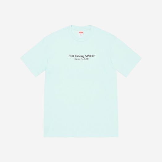 슈프림 스틸 토킹 티셔츠 페일 블루 - 22SS