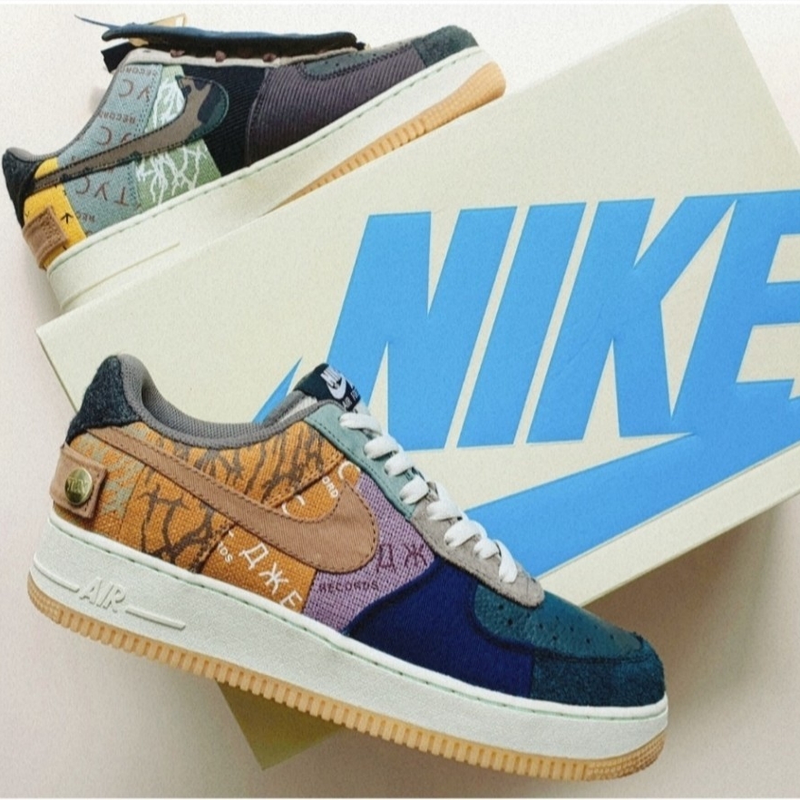 Nike x Travis Scott Air Force 1 Low Cactus Jack 착용 스타일