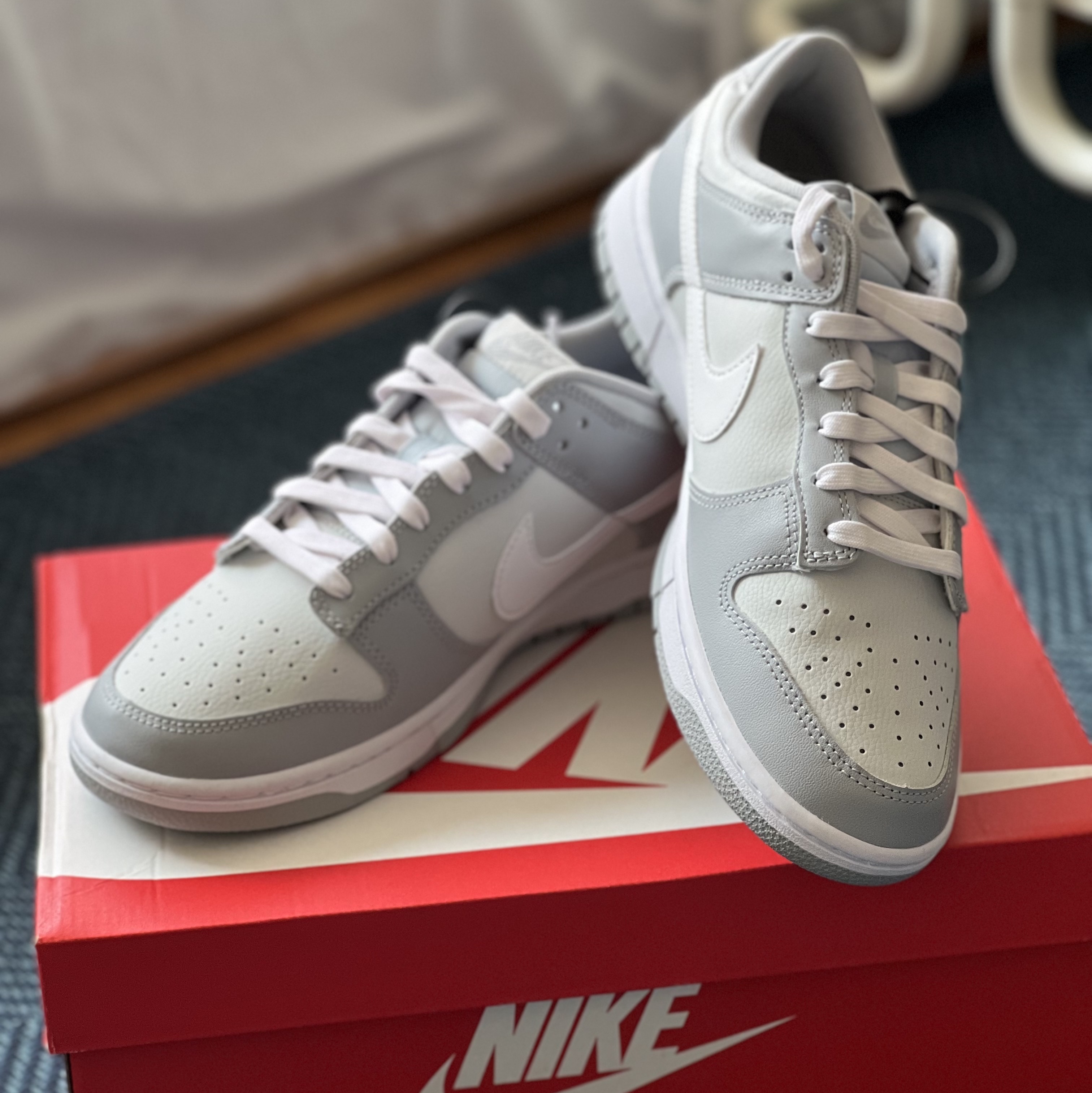 Nike Dunk Low Retro Wolf Grey 착용 스타일