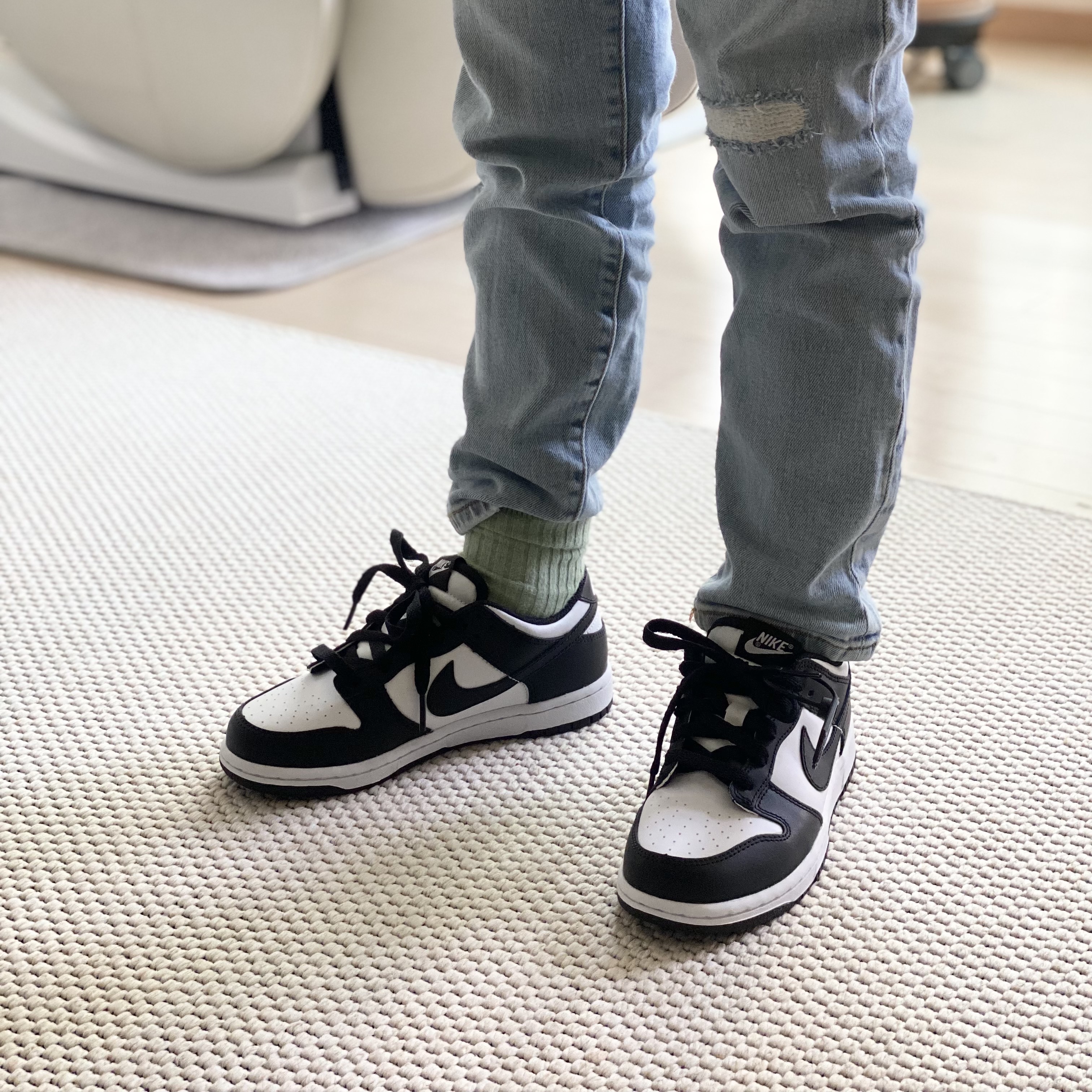 (PS) Nike Dunk Low Black 착용 스타일 - 3