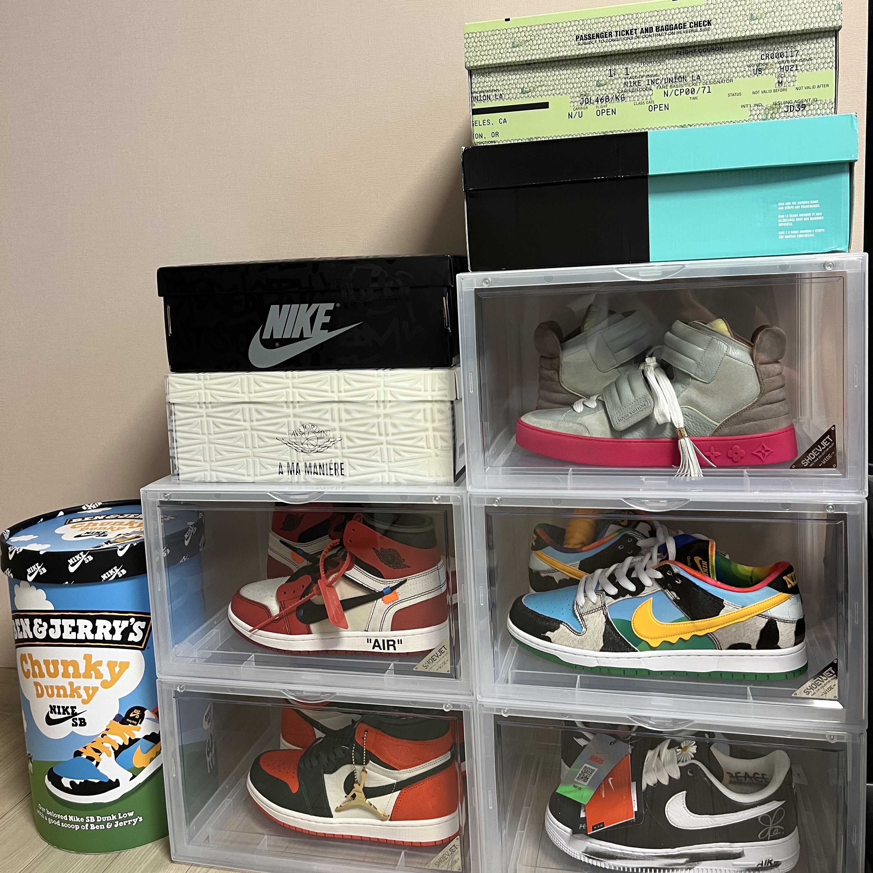 Jordan 1 Retro High OG Rebellionaire, Jordan 1 x A Ma Maniere Retro High OG SP Sail and Burgundy 착용 스타일