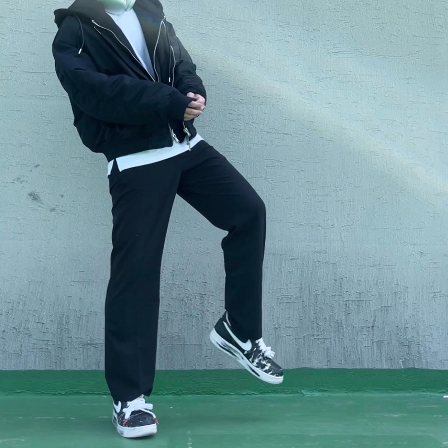 Nike x Peaceminusone Air Force 1 Low Para-Noise 착용 스타일 - 2