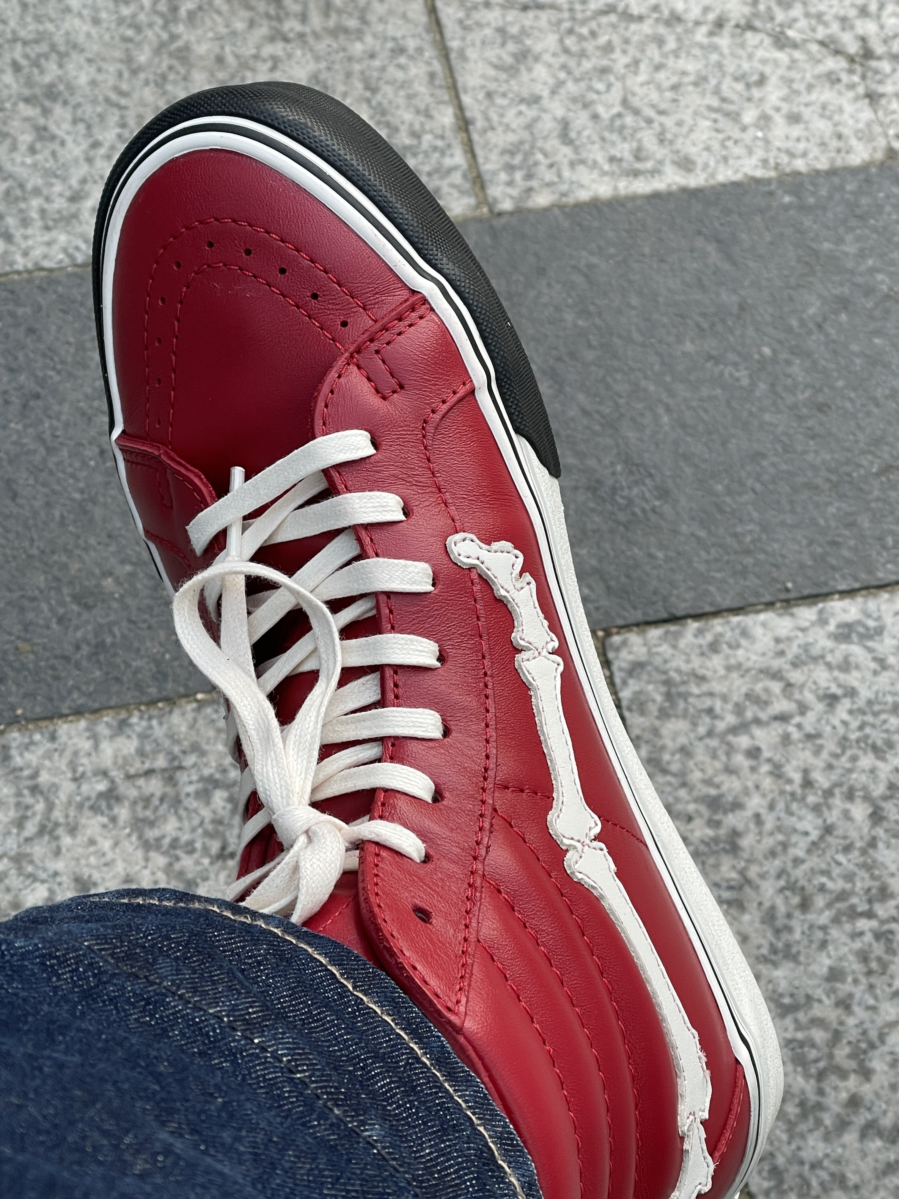 Vans Vault x Blends Sk8-Hi Reissue Zip VLT LX Chili Pepper 착용 스타일 - 1