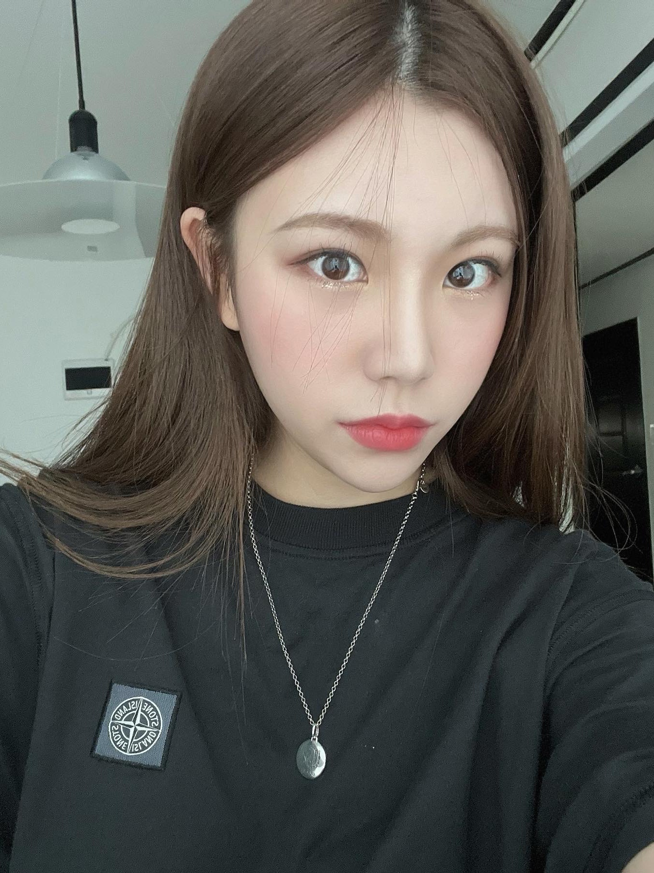 Stone Island 24113 T-Shirt Black - 22SS 착용 스타일