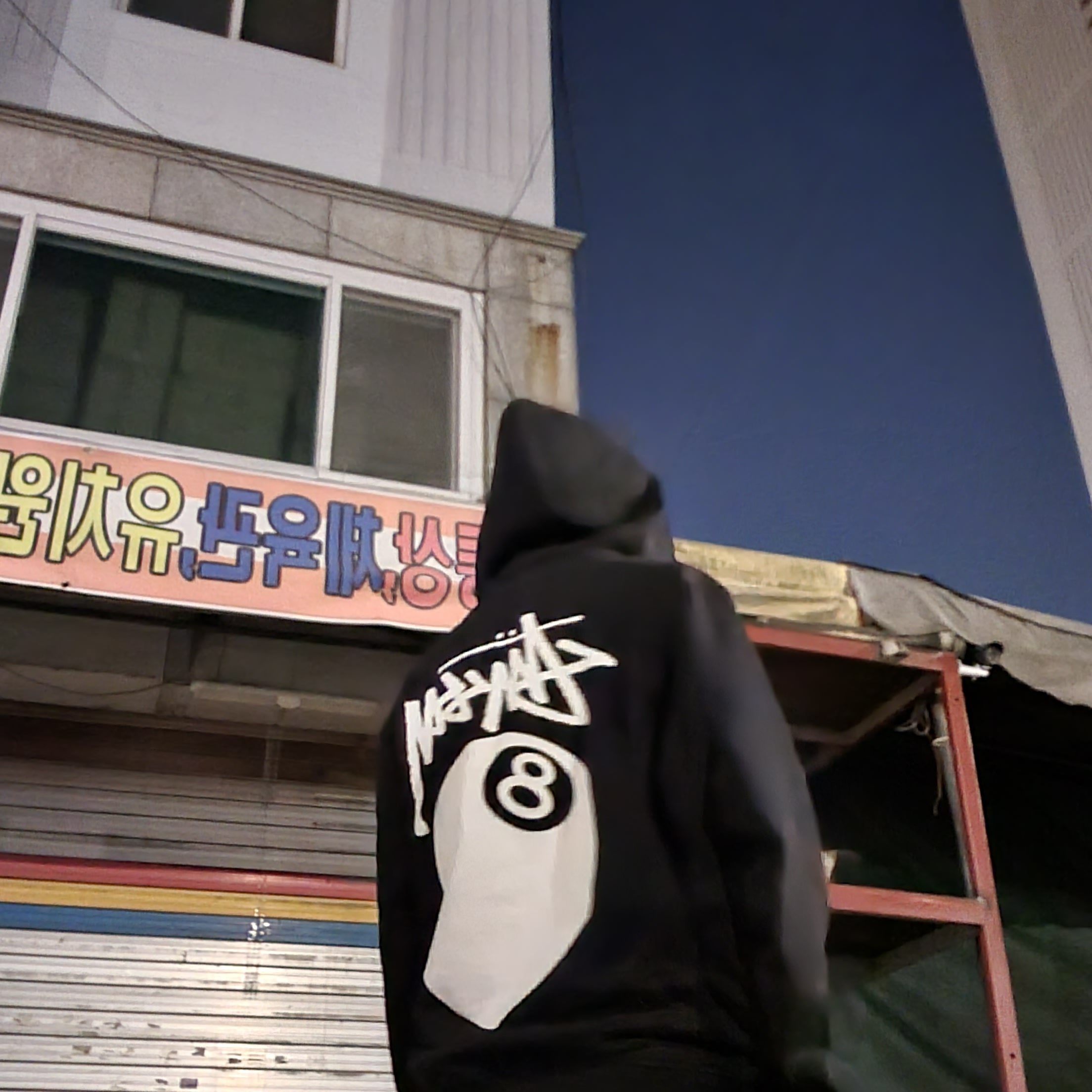 Jordan 1 Retro High OG Pollen, Stussy 8 Ball Hoodie Black - 21SS 착용 스타일 - 2