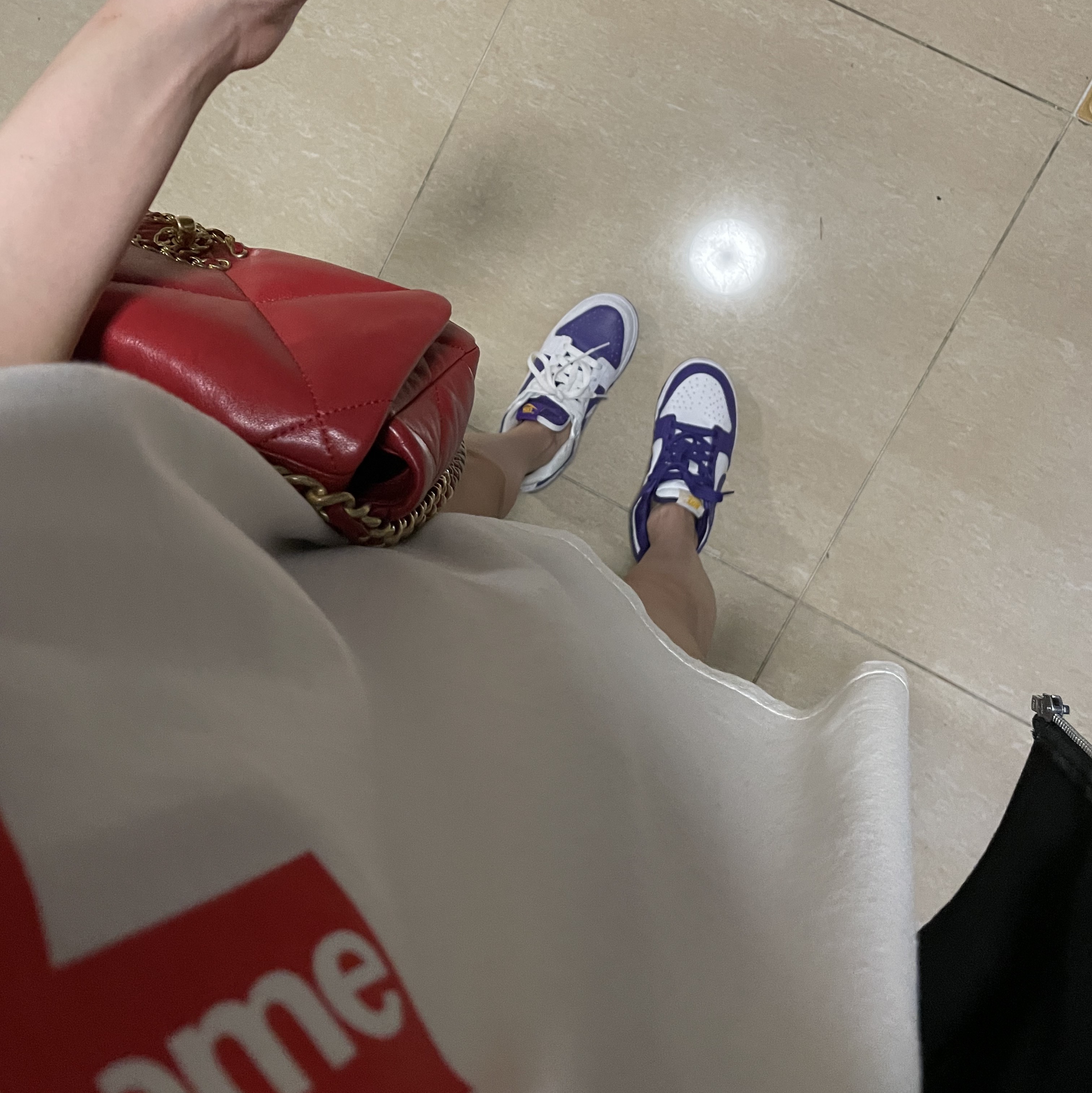 (W) Nike Dunk Low SE Flip 착용 스타일