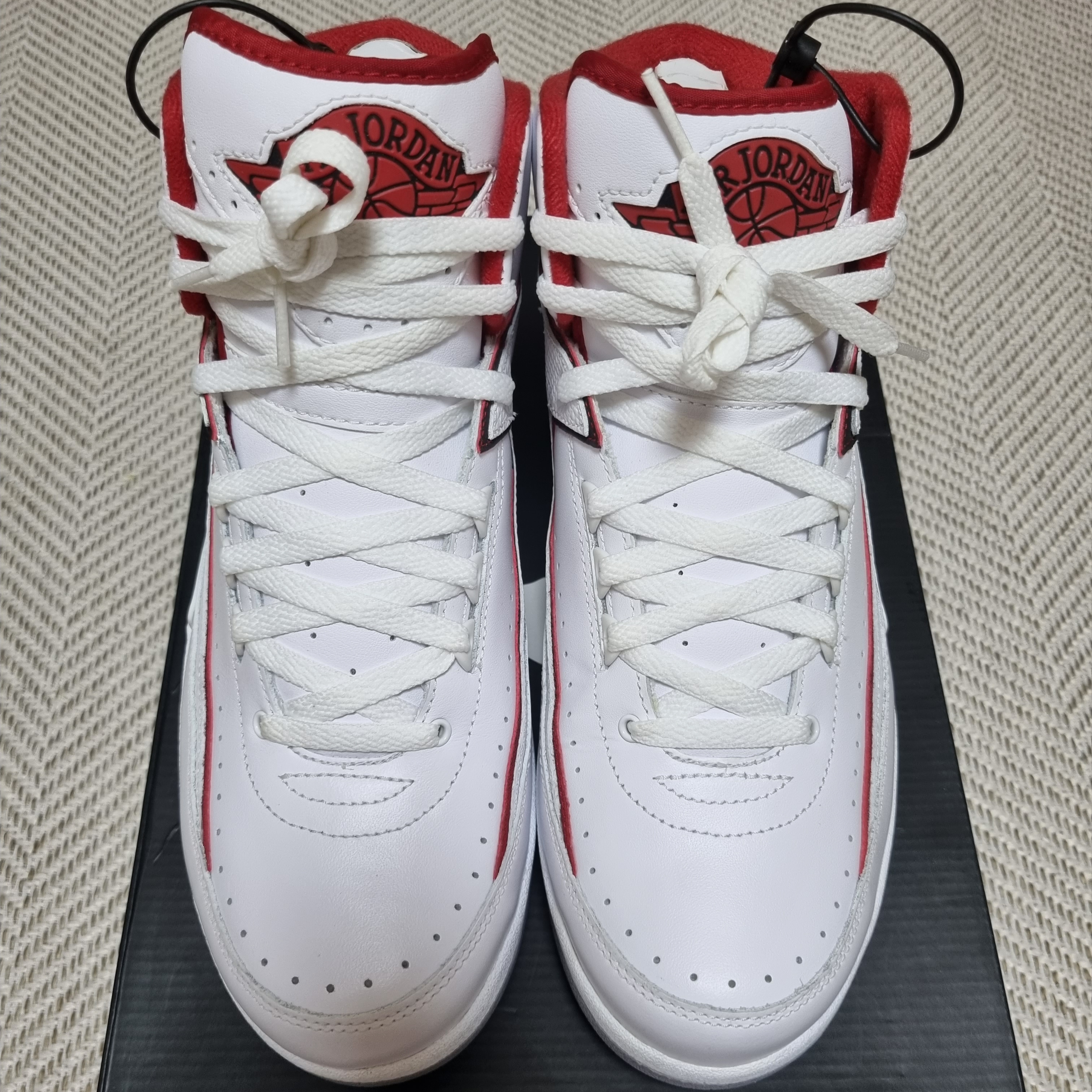 Jordan 2 Retro White Red 2014 착용 스타일 - 3