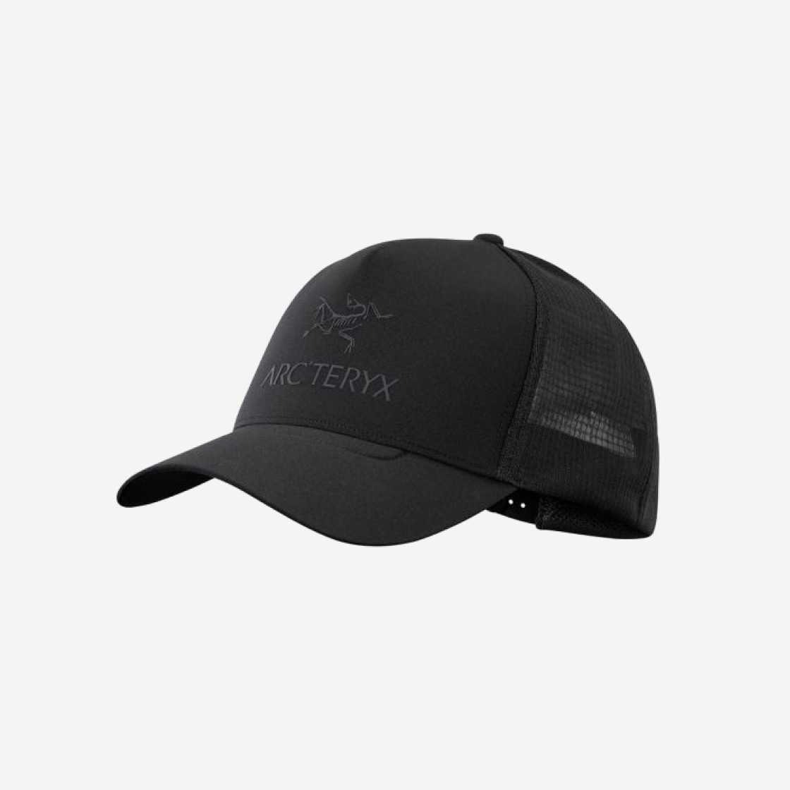 Arc'teryx Logo Trucker Cap Black 상세 이미지 1